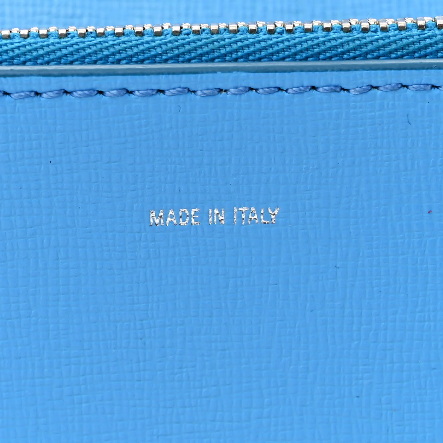 Saffiano Striped Mini Diag Binder Clip Bag Blue - Top Club