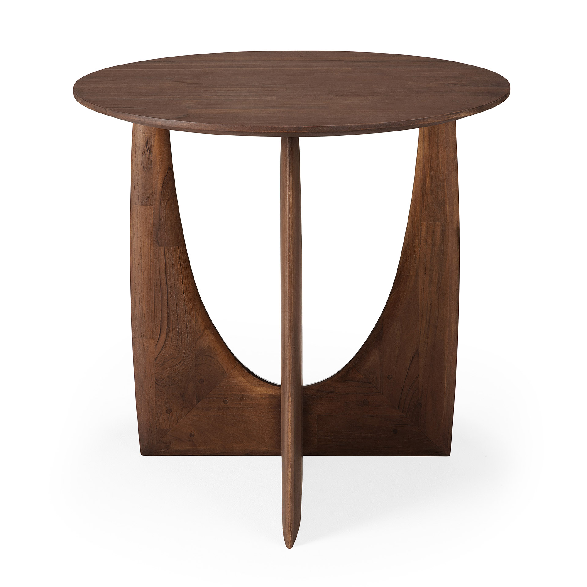 Geometric bijzettafel - teak
