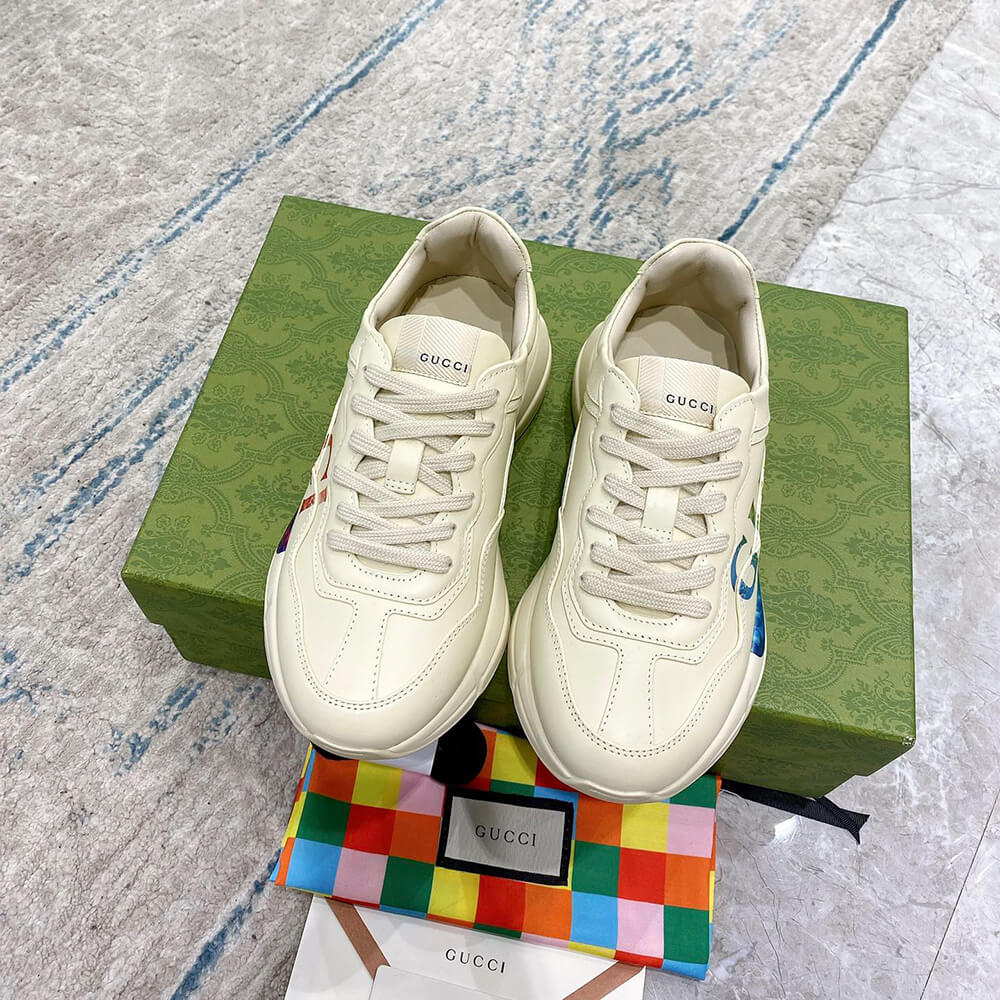 Rhyton sneaker with Gucci print - Top Club