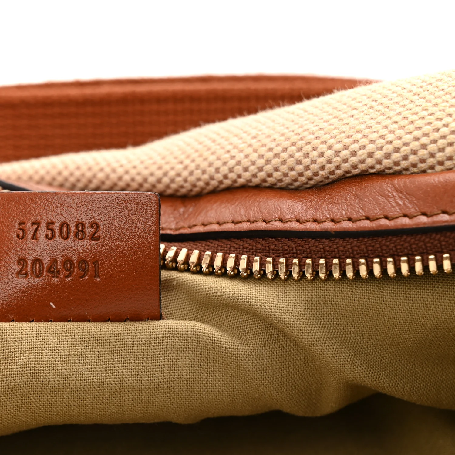 Vintage Canvas Web Belt Bag Sand Cuir - Top Club