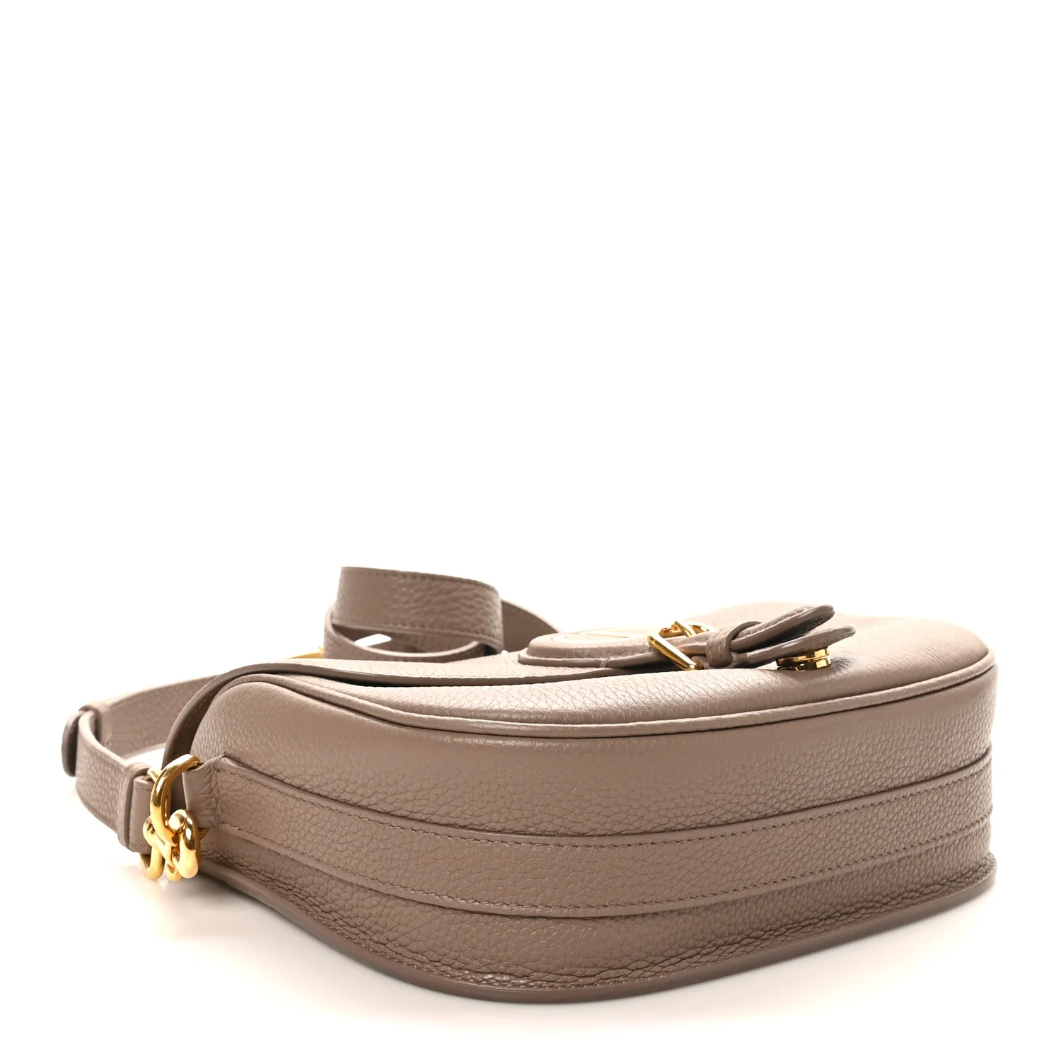 Grained Calfskin Medium Bobby Flap Warm Taupe - Top Club
