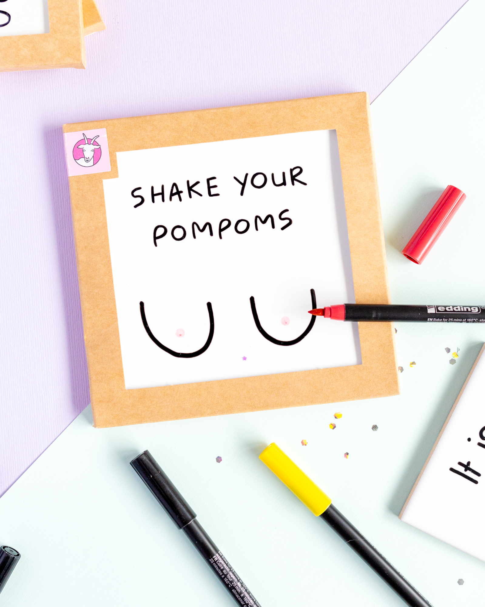 Wandtegel - Shake your pompoms