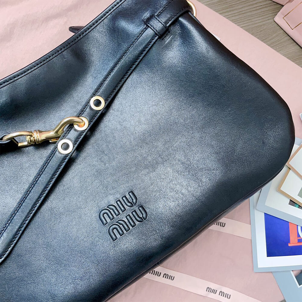 MIUMIU Medium Aventure nappa leather bag(HIGH-END GRADE) - Top Club