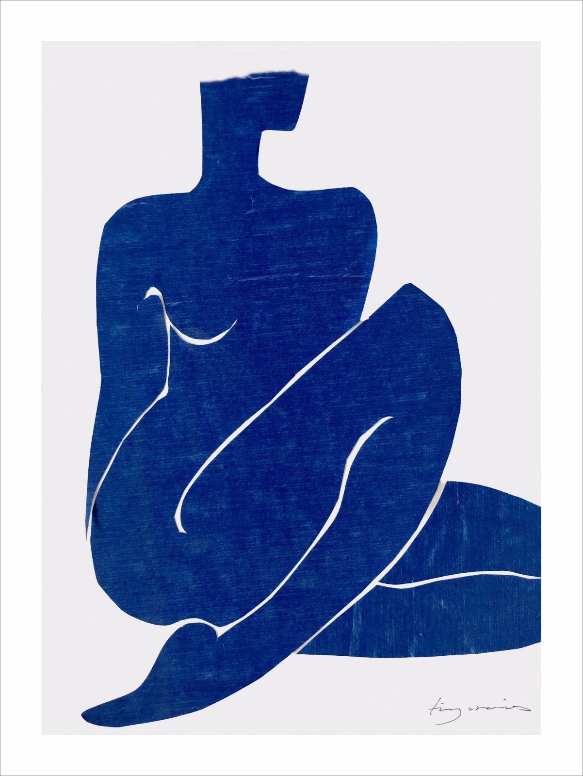 Poster Indigo Nude 40 x 50 cm