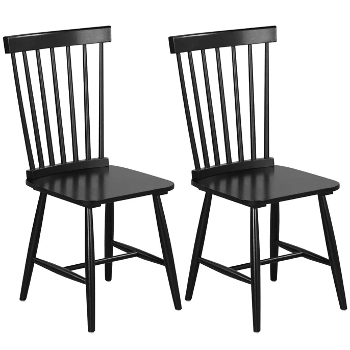 BEFOUNDLOVELY Wood Dining Chairs Set of 2/4, Solid Wood Windsor Dining Chair with Wide Seat