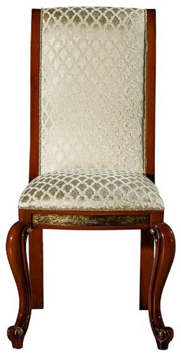 Luxury Baroque Dining Room Set Brown / Gold - 1 Huge Baroque Dining Table & 14 Baroque Dining Chairs - Baroque Dining Room Furniture - Luxury Furniture in Baroque Style - Noble & Magnificent