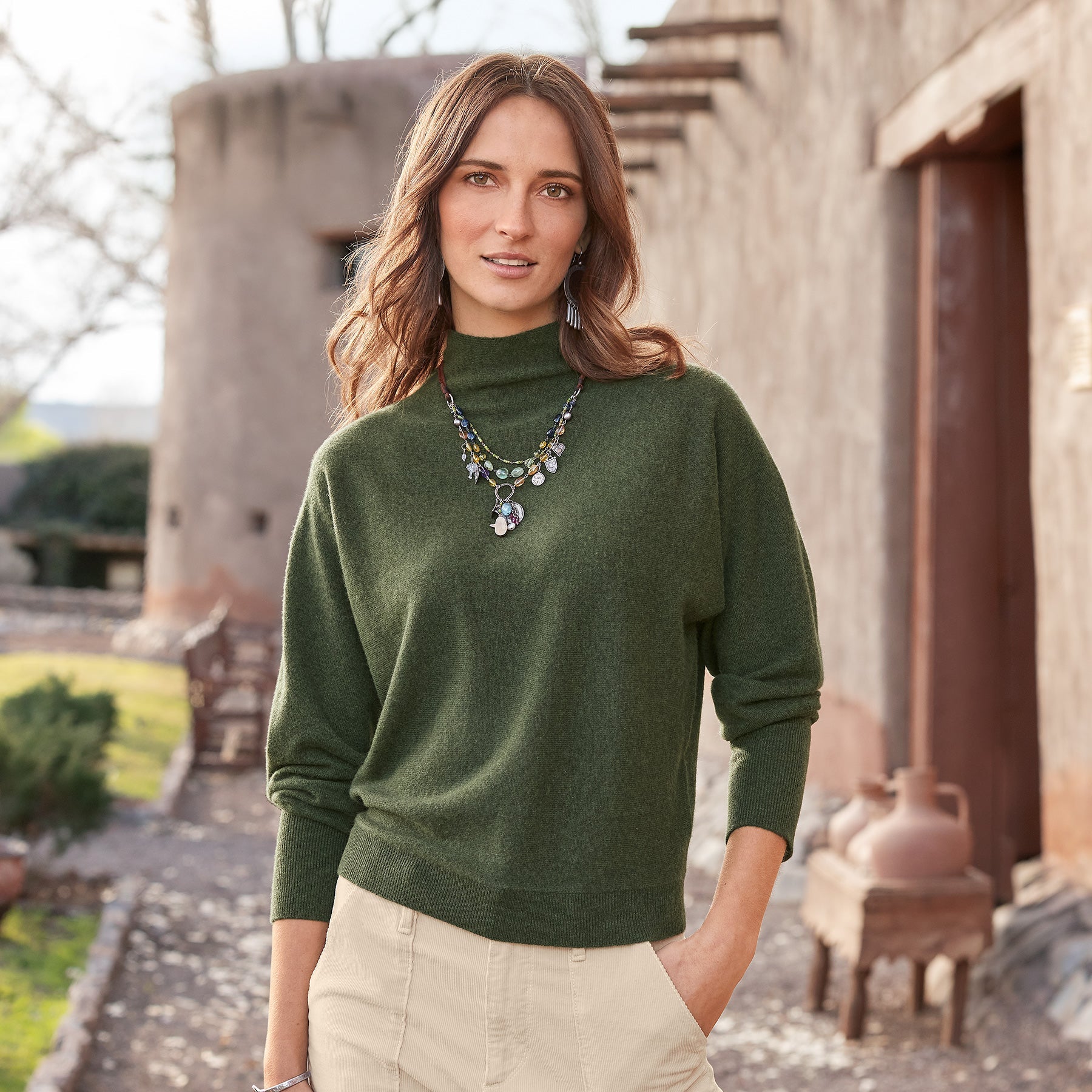 Evianna Cashmere Sweater, Petite - Sundance Living