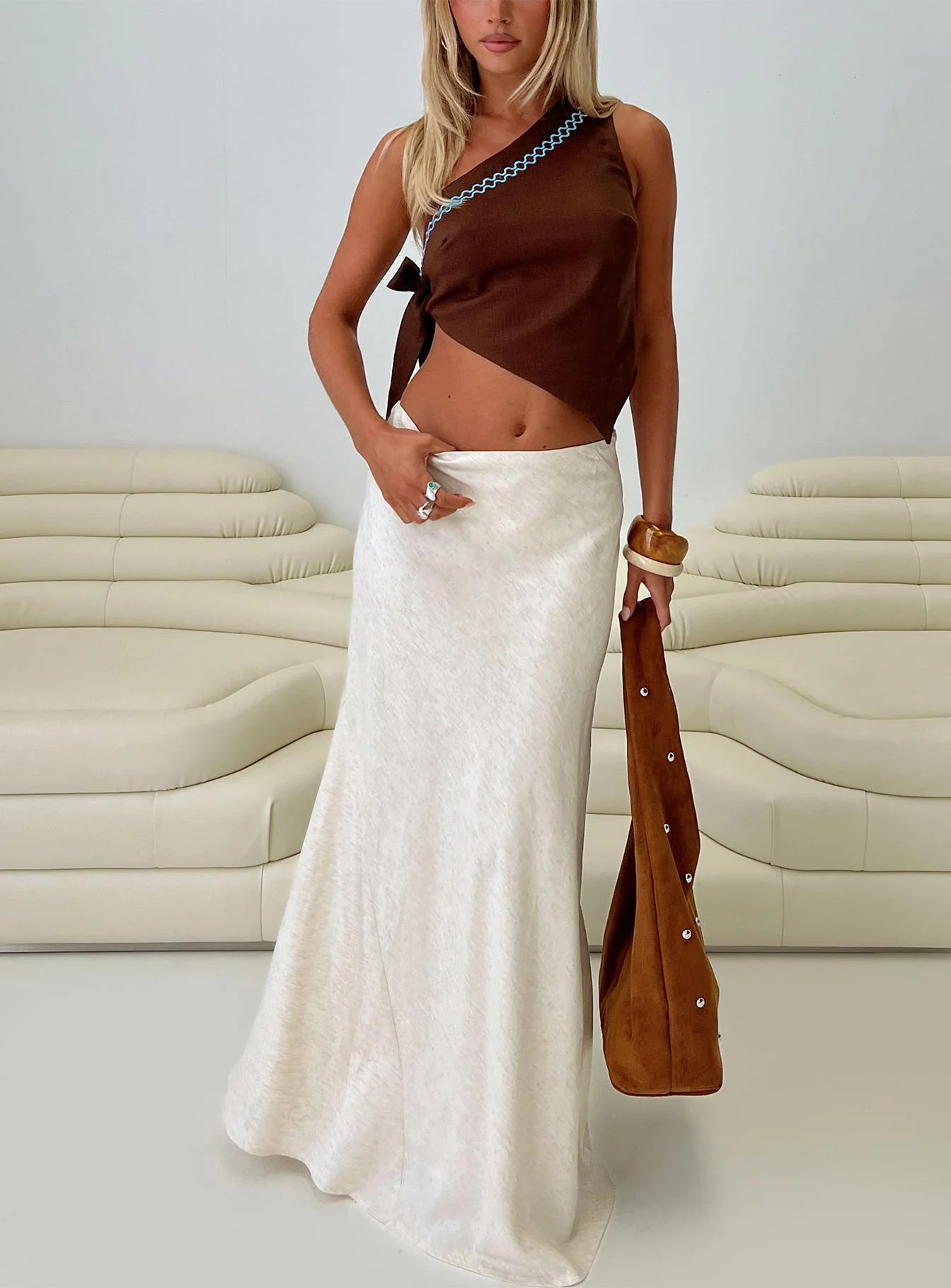 Frankle Top Chocolate / Blue