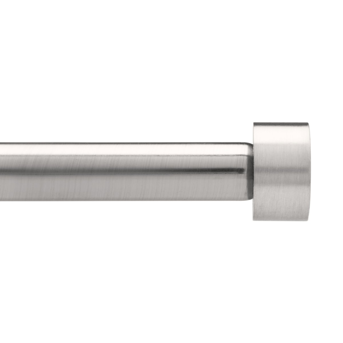 Gordijnroede Cappa Single nikkel Ø1,9 cm 183-366 cm