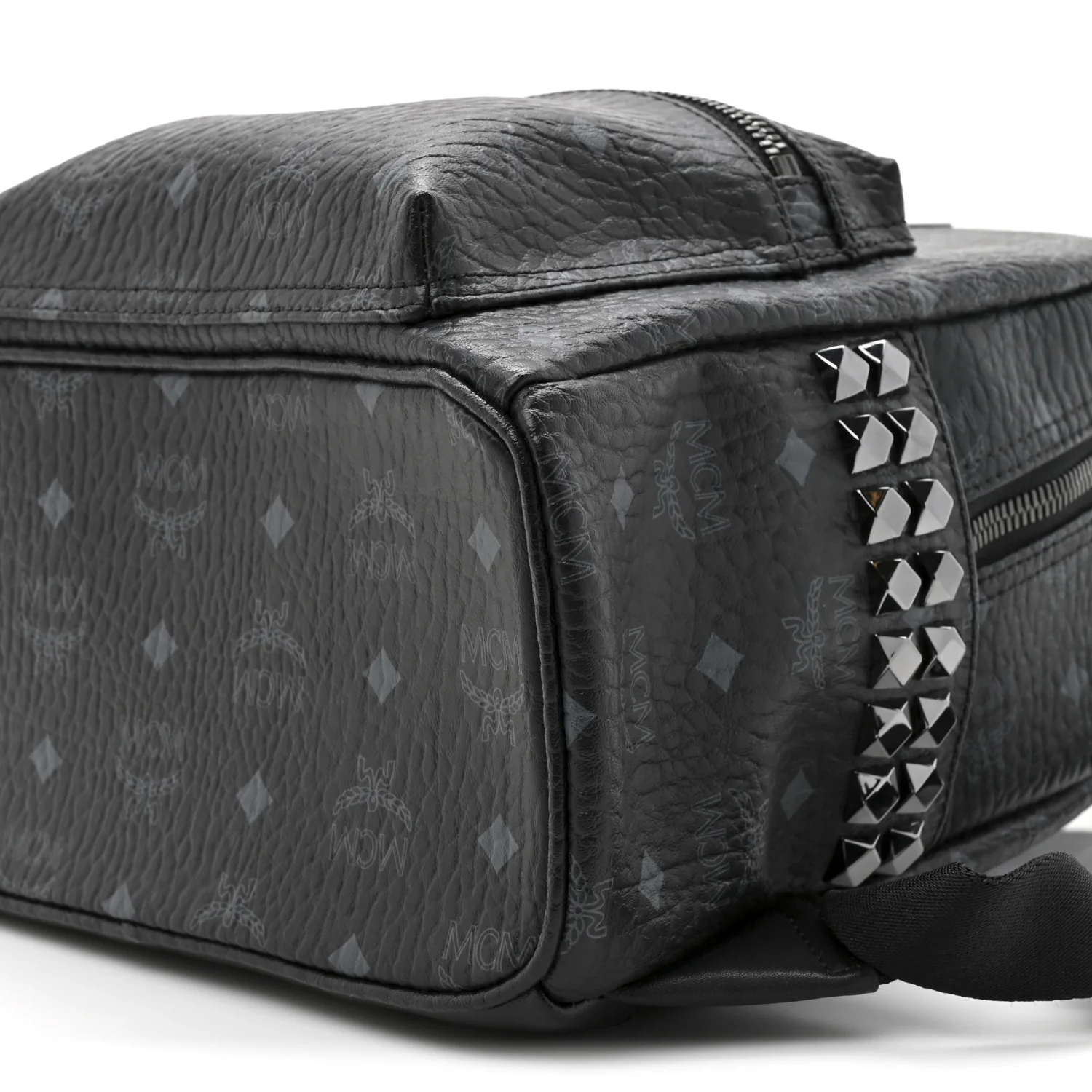 Visetos Medium Side Studs Stark Backpack Black - Top Club