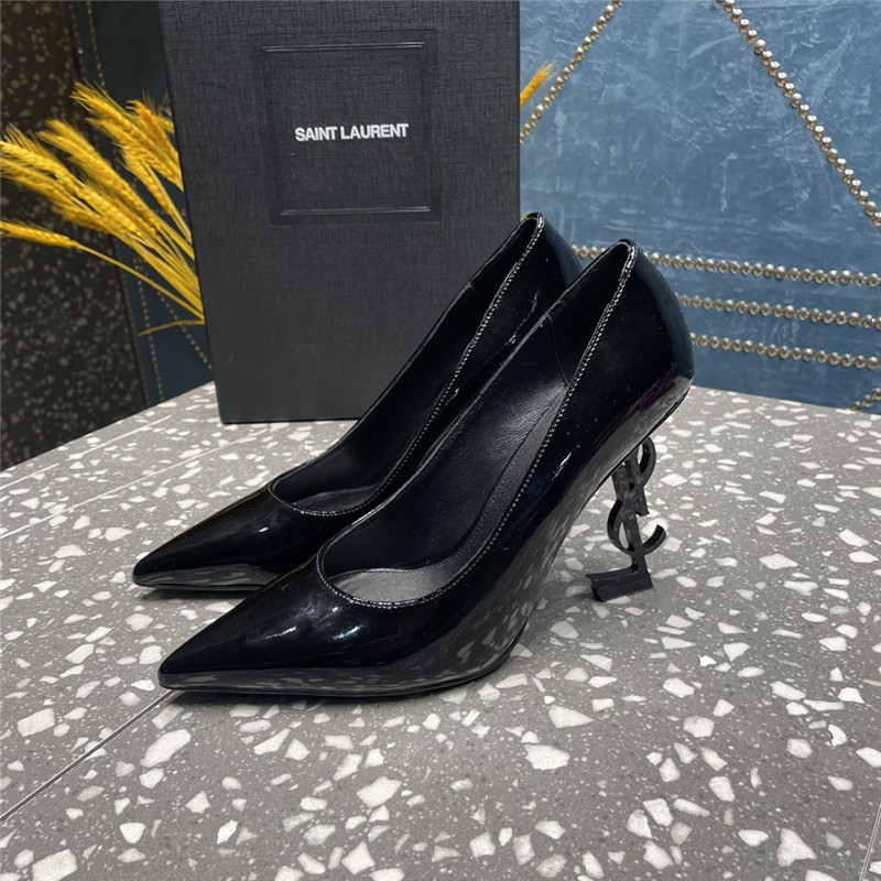 YSL rhinestone high heel classic logo letter high heel sandals - Sneaker Replica Workshop