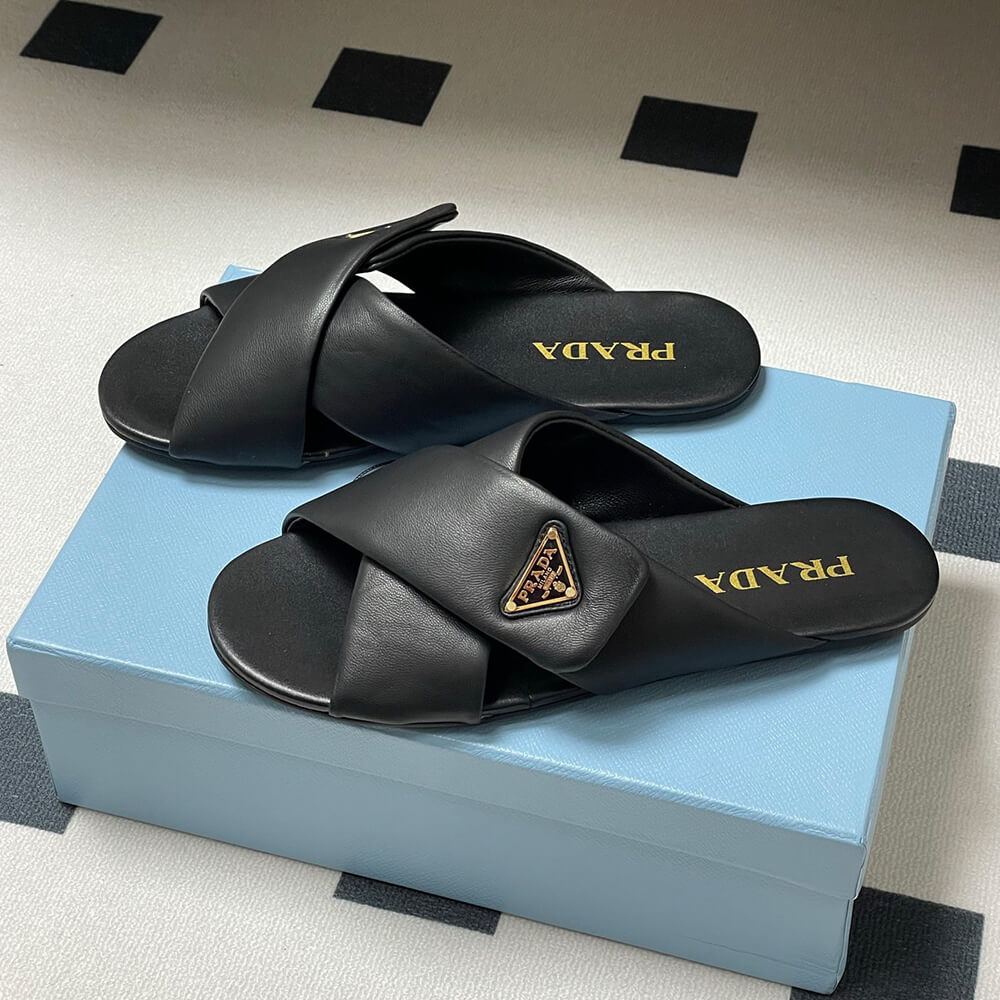 Prada Padded nappa leather slides - Top Club
