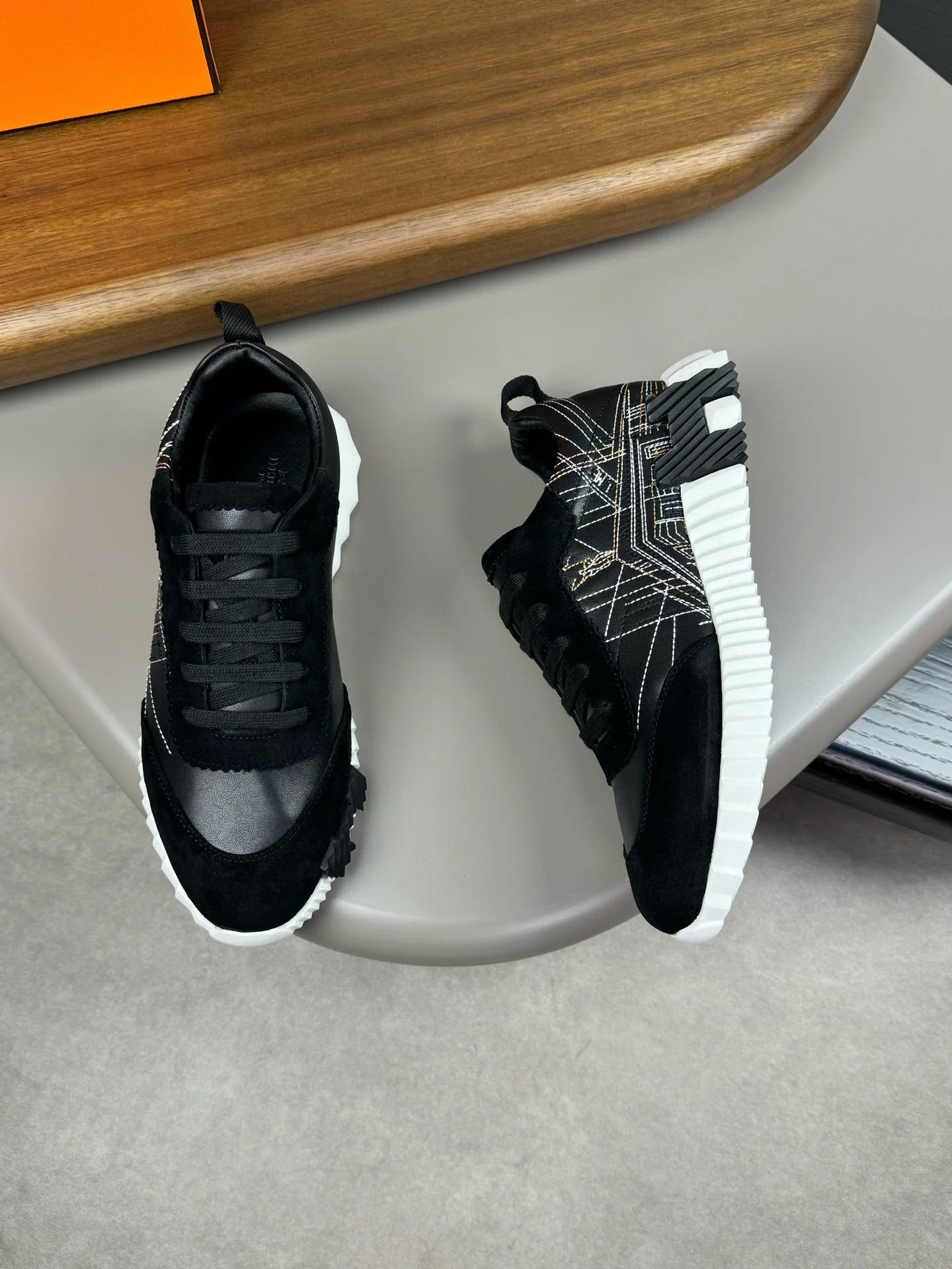 Hermes Men's Sneakers Luxury Leather Fashion Sneakers - Sneaker Replica Workshop