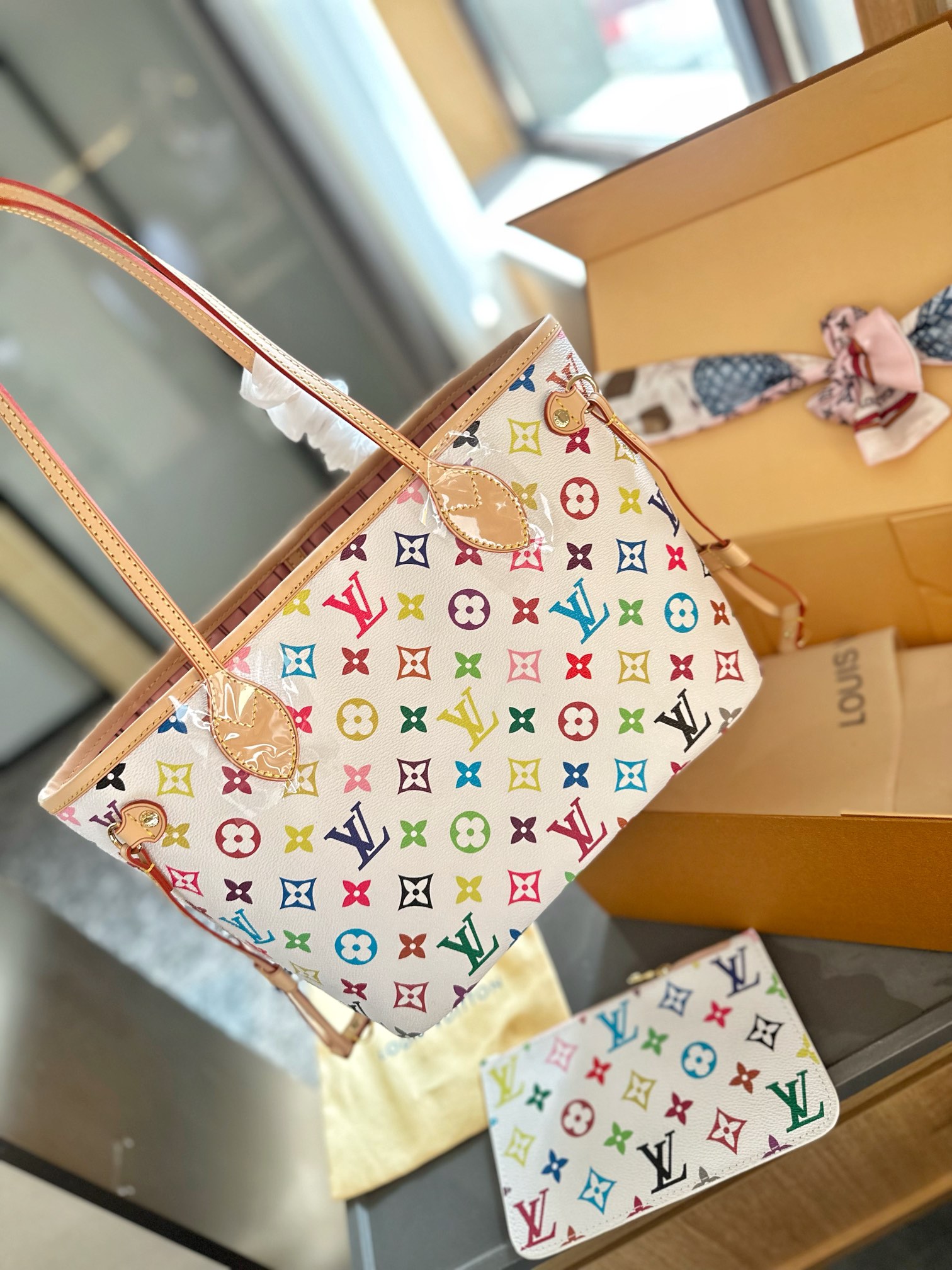L  Neverfull new arrival tote bag size; 28 cm - Top Club