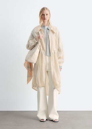 & Other Stories DRAWSTRING PARKA COAT