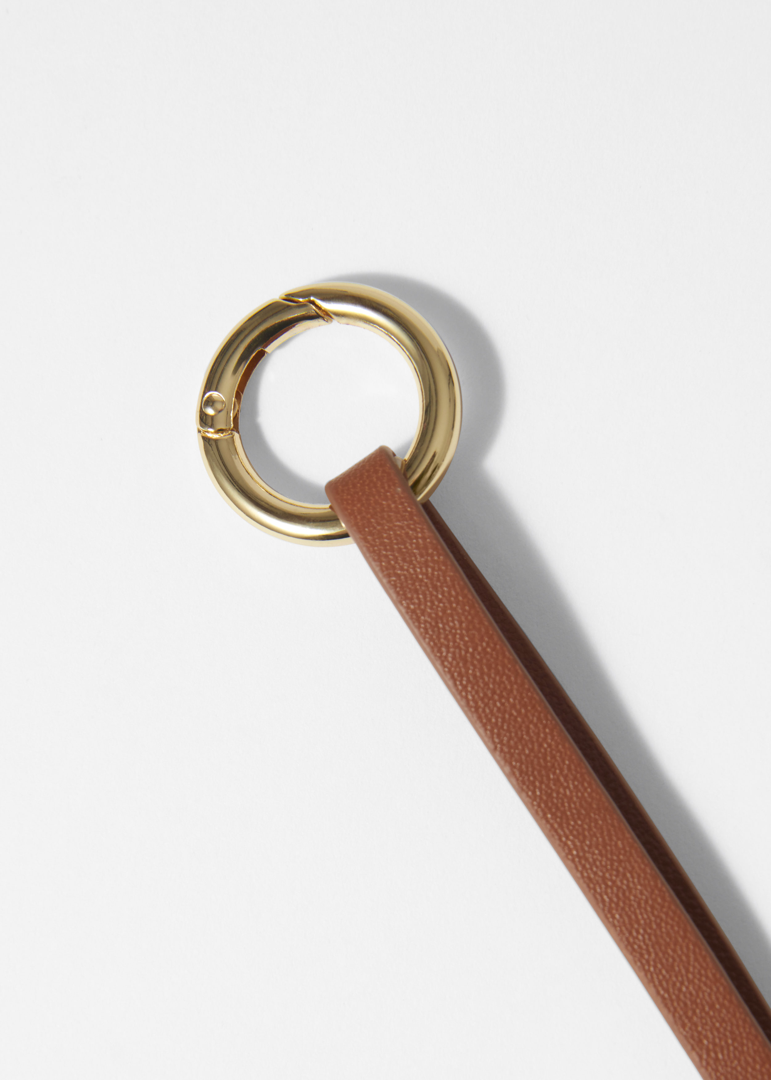 & Other Stories LEATHER CROISSANT KEYRING