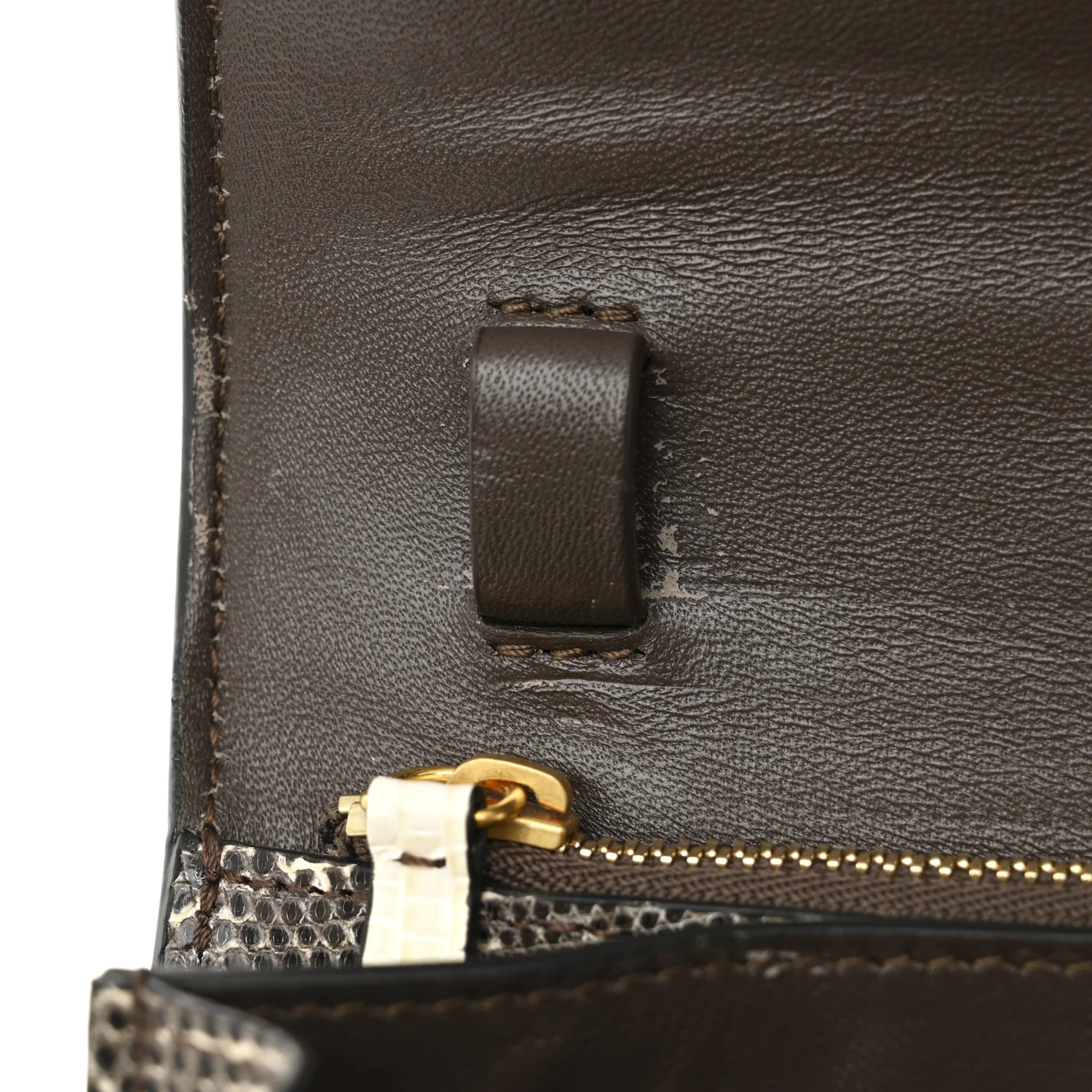 Lizard Medium Classic Box Flap Bag Natural - Top Club
