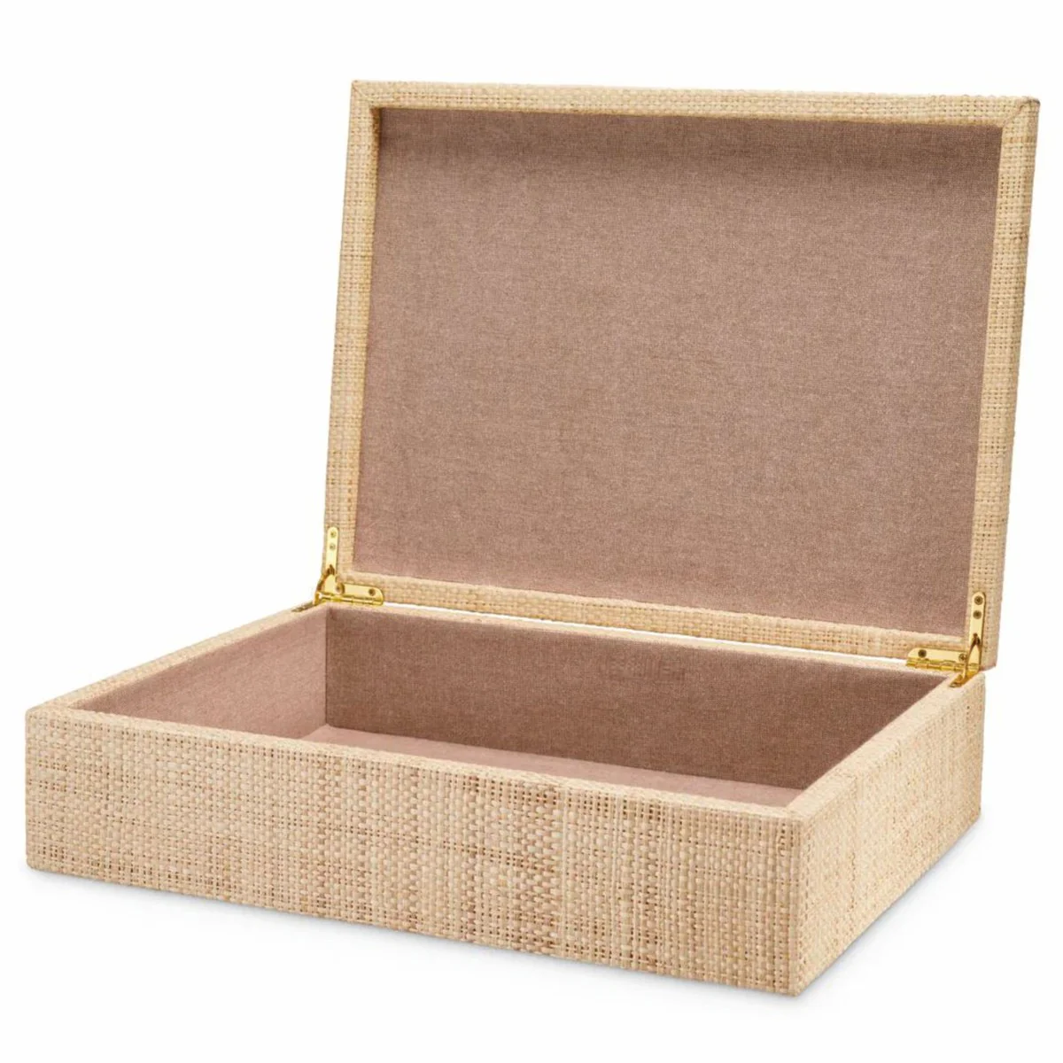 Luxury storage box natural colors 40 cm - luxury accessories