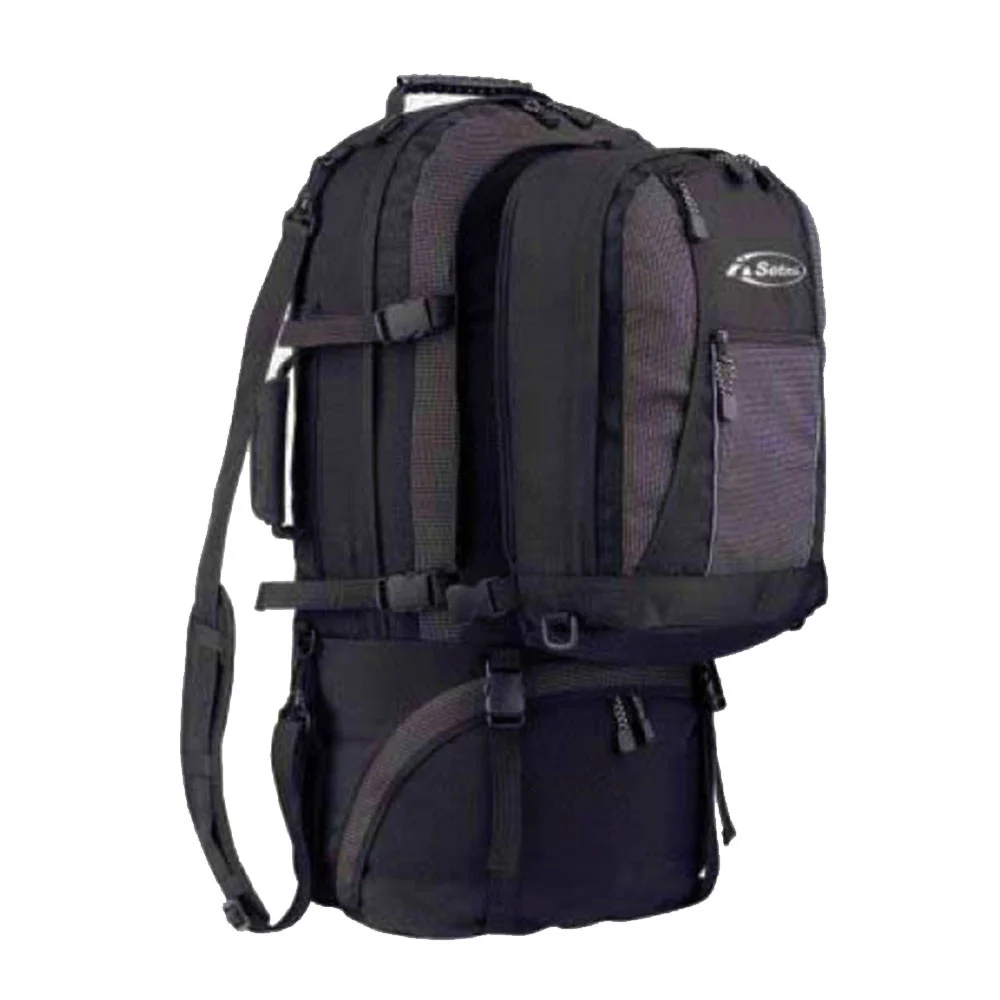 MULTITRAVEL 60 + 20 travel backpack with daypack - black