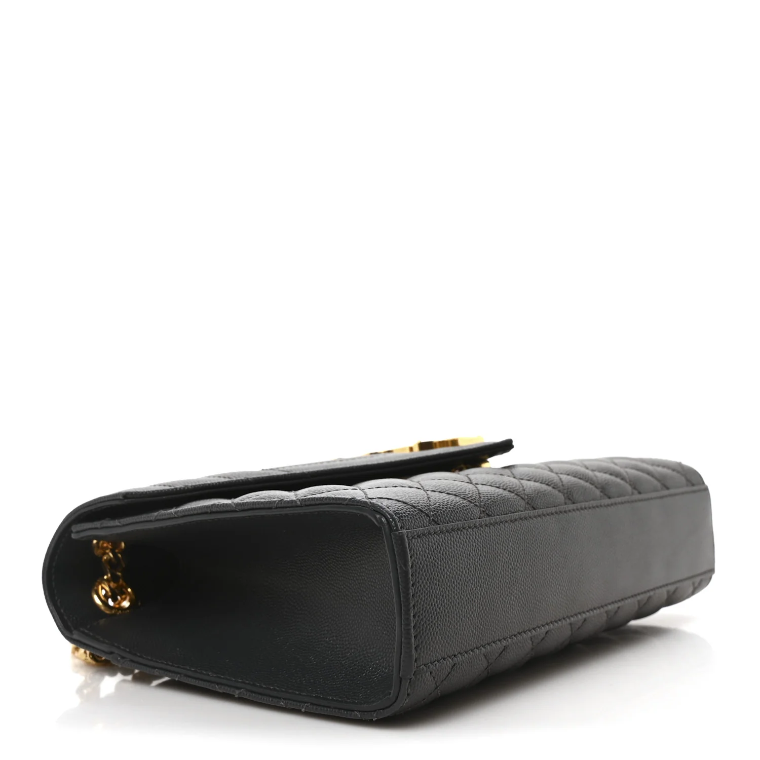 Grain De Poudre Textured Mixed Matelasse Triquilt Medium Monogram Satchel Dark Smog - Top Club