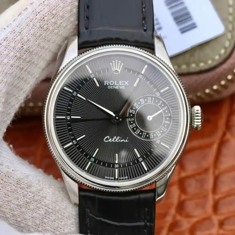 Rolex Celini Date 50519 MKS Factory Black Strap