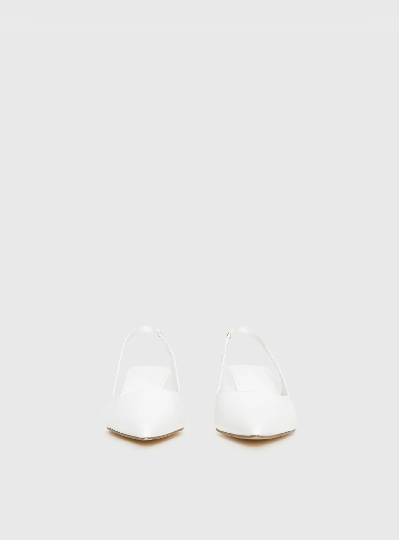 Denalia Pointed Toe Heels White Matte