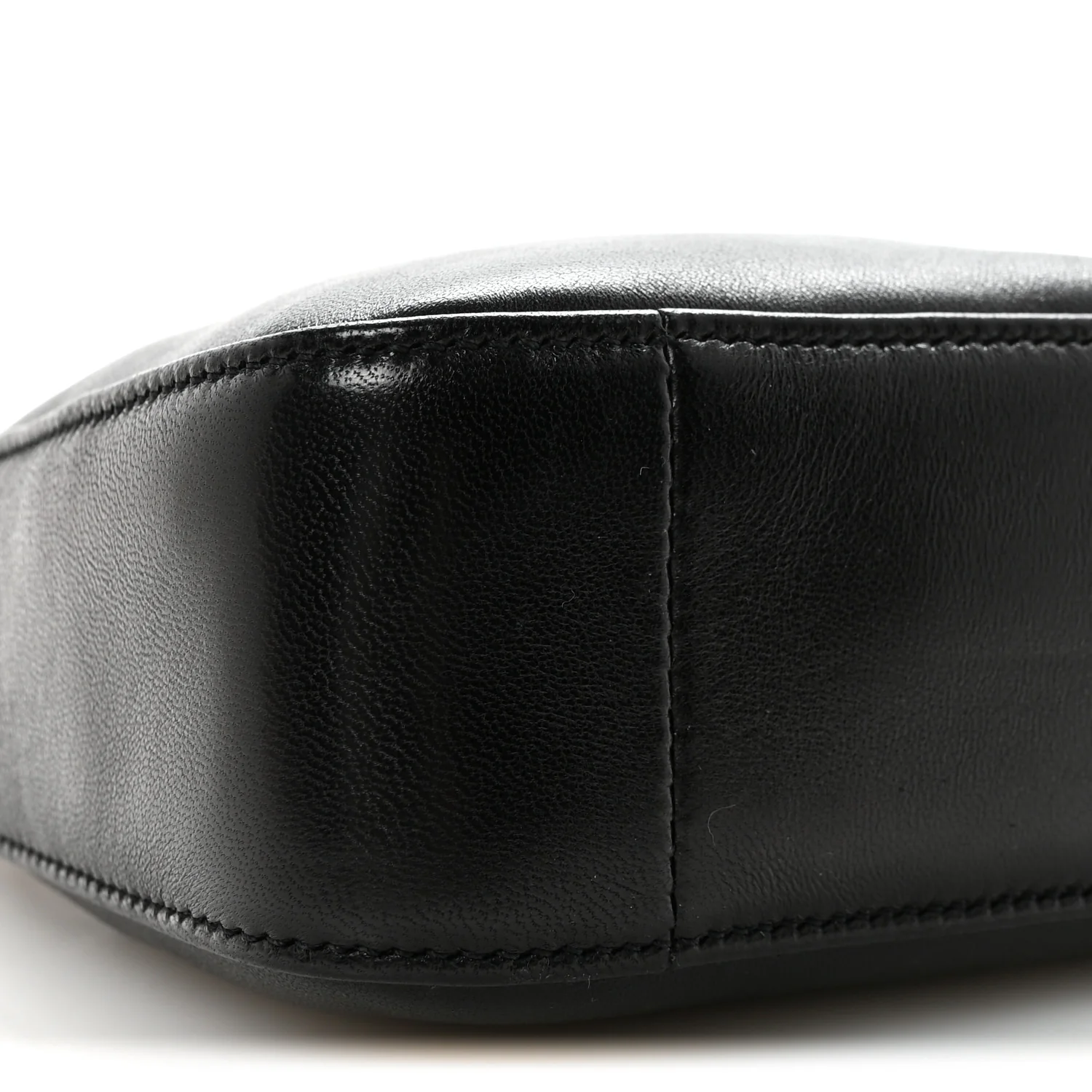Plunged Lambskin Calypso Mini Hobo Black - Top Club