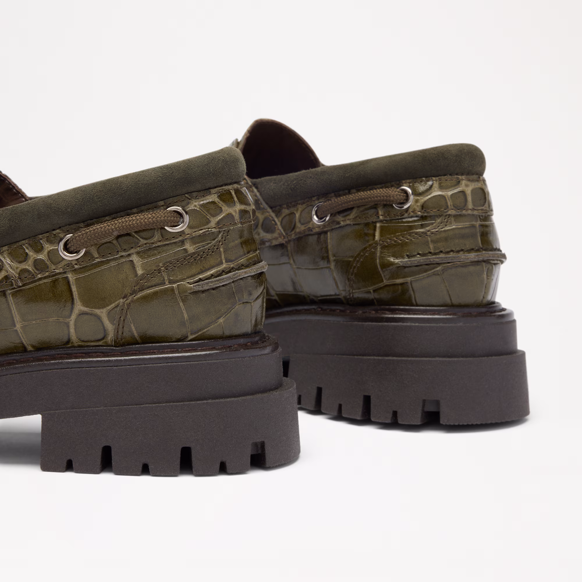 CreweChunky Lace Up Moccasin