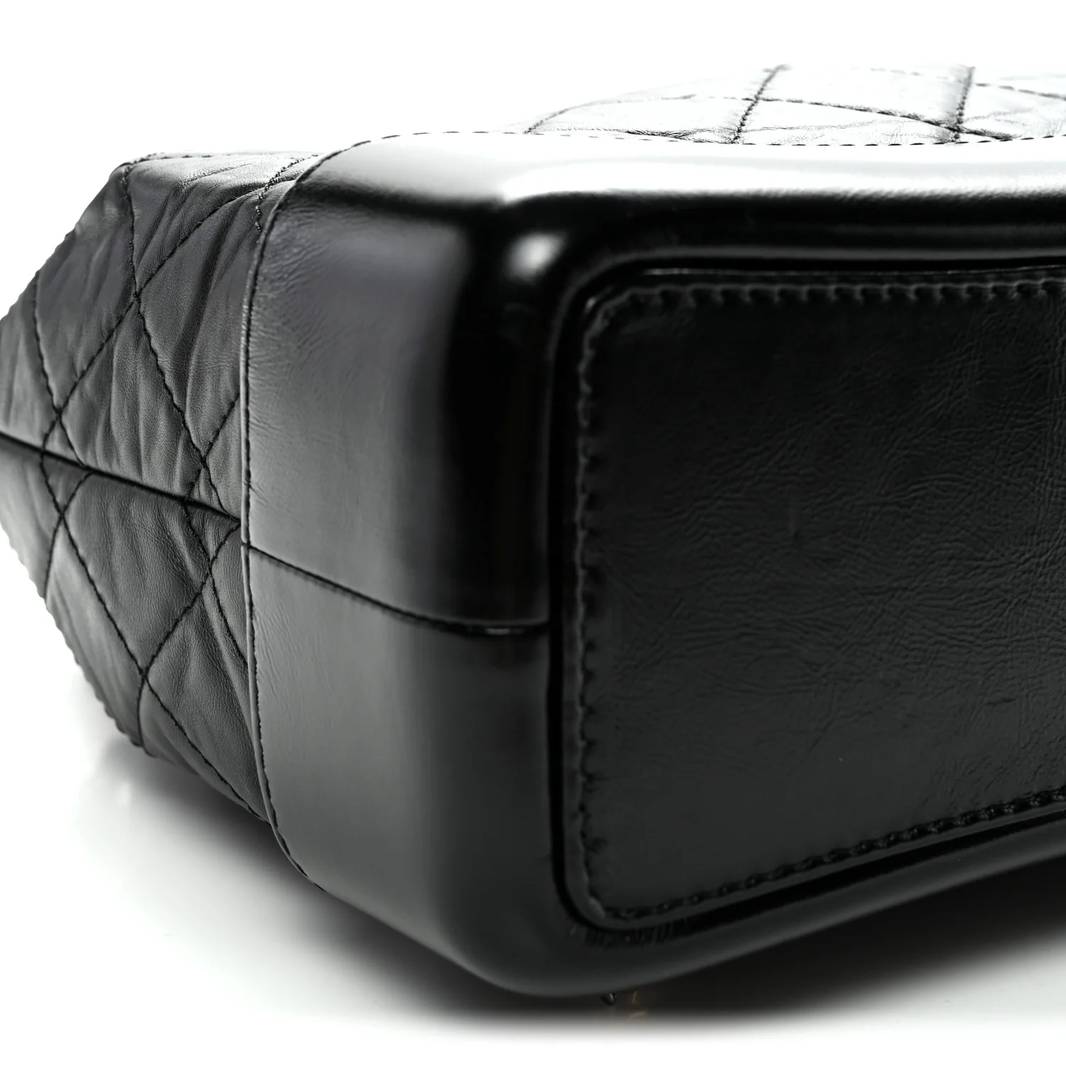 Aged Calfskin Quilted Small Gabrielle Backpack Black - Top Club
