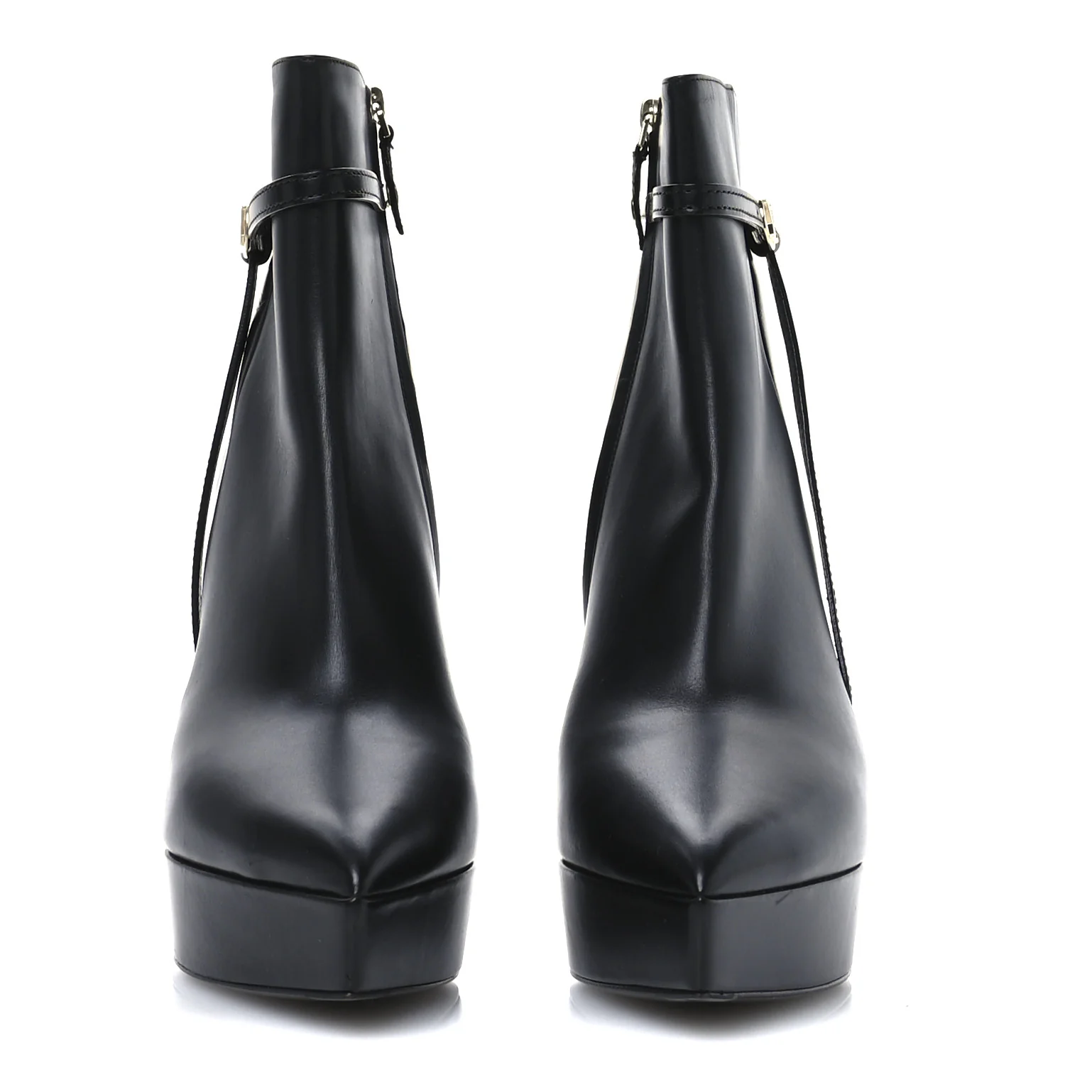 Calfskin LV Roxy Platform Ankle Boots 41 Black - Top Club