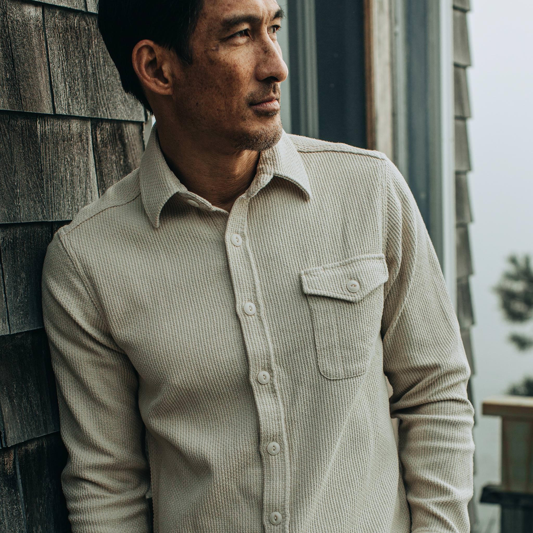 The Cash Shirt in Natural Sashiko