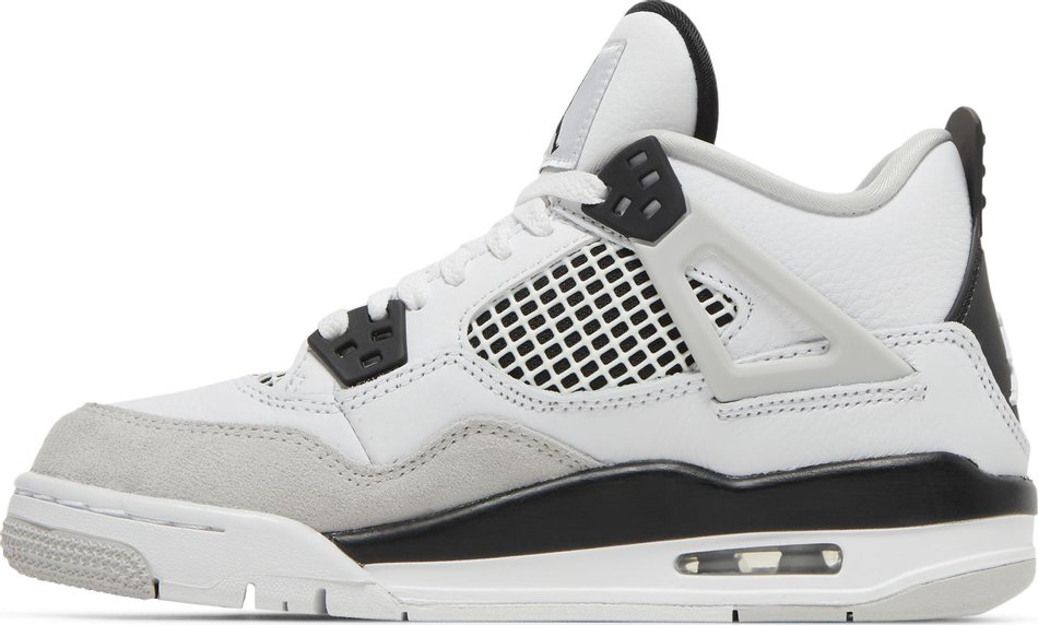 Air Jordan 4 Retro GS  Military Black  408452-111 Replicas - Sneaker Replica Workshop