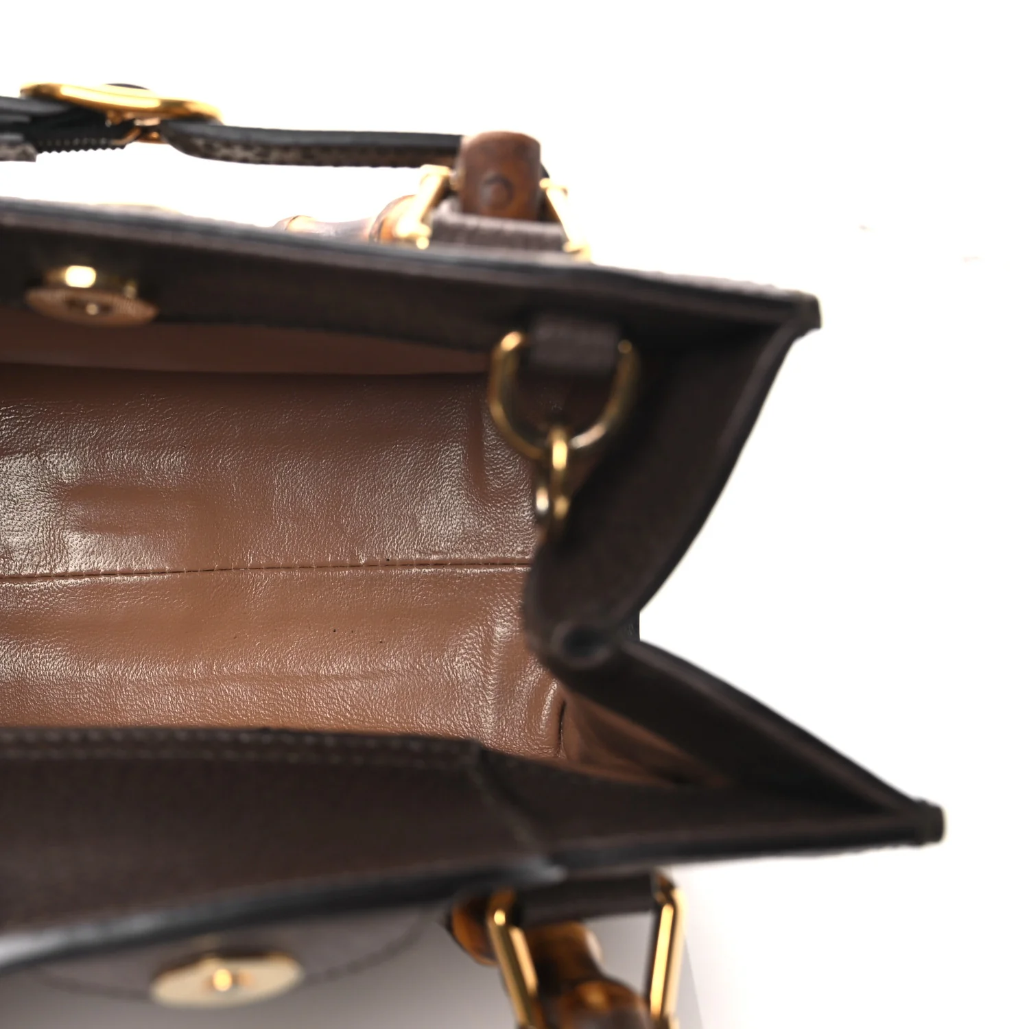 Monogram Jumbo GG Textured Dollar Calfskin Mini Diana Tote Bag Camel Ebony New Acero - Top Club