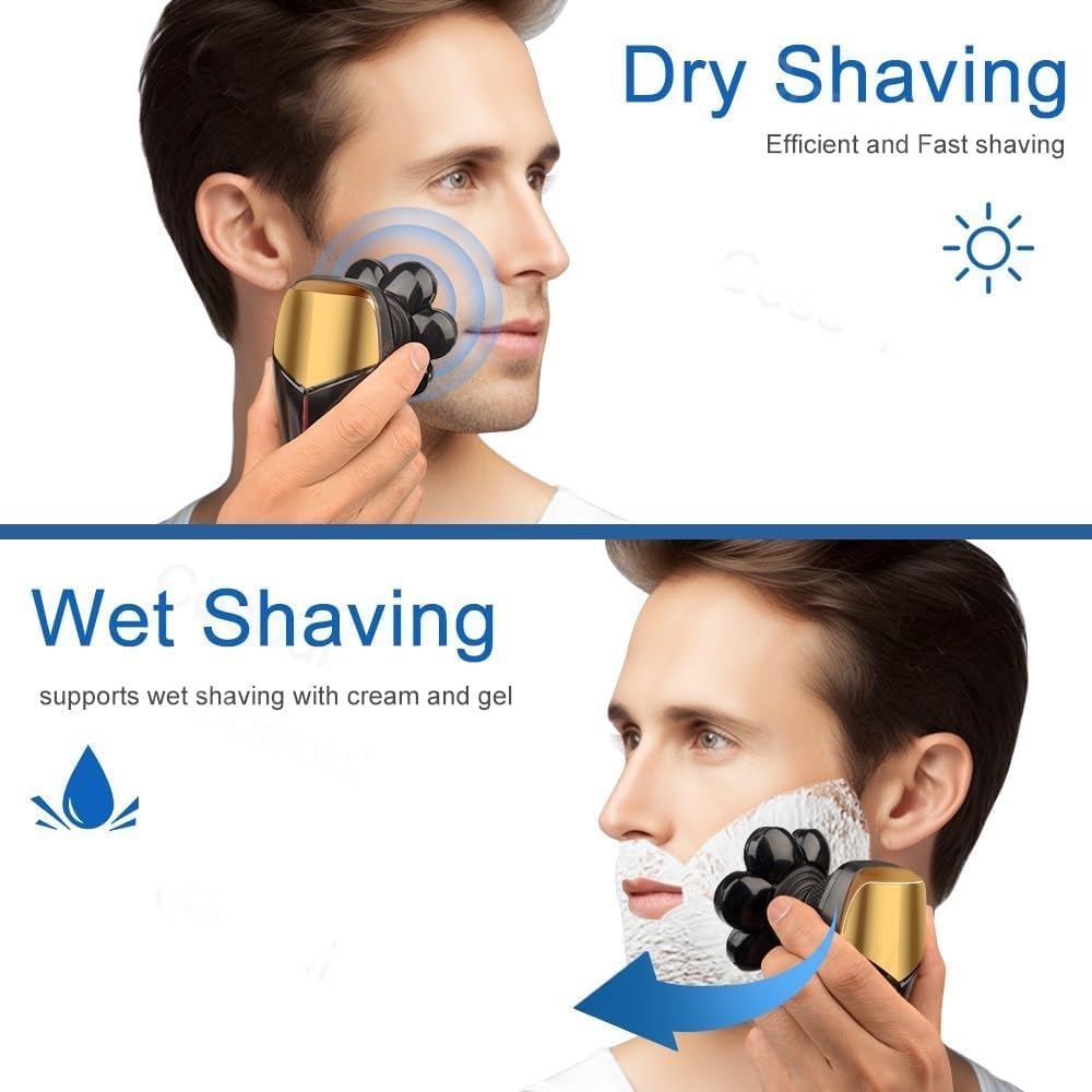 Rasoio elettrico da uomo, 5 in 1 rasoio per uomo Rasoio elettrico Potente rasoio a testa calva Rasoio da barba per uomo Rasoio Marito Fidanzato
