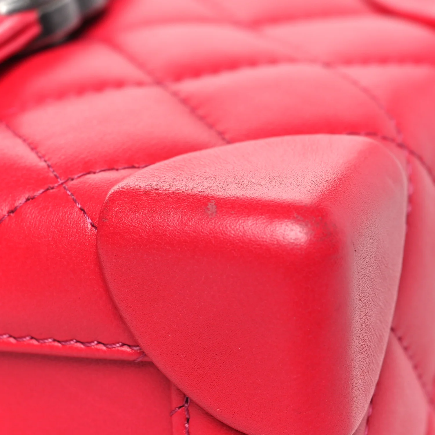 Lambskin Quilted Trunk Bag Pink - Top Club