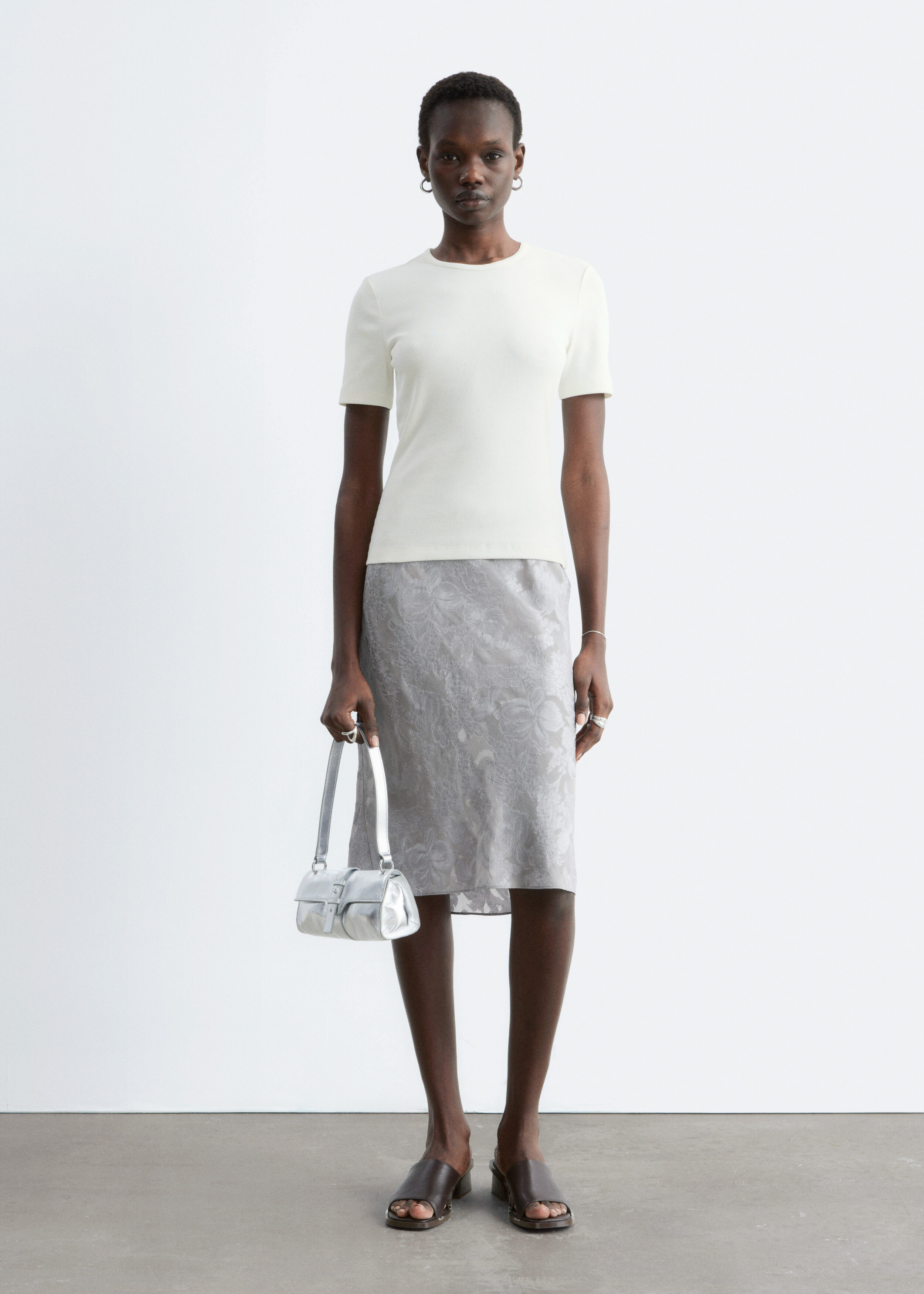 & Other Stories RIBBED T-SHIRT