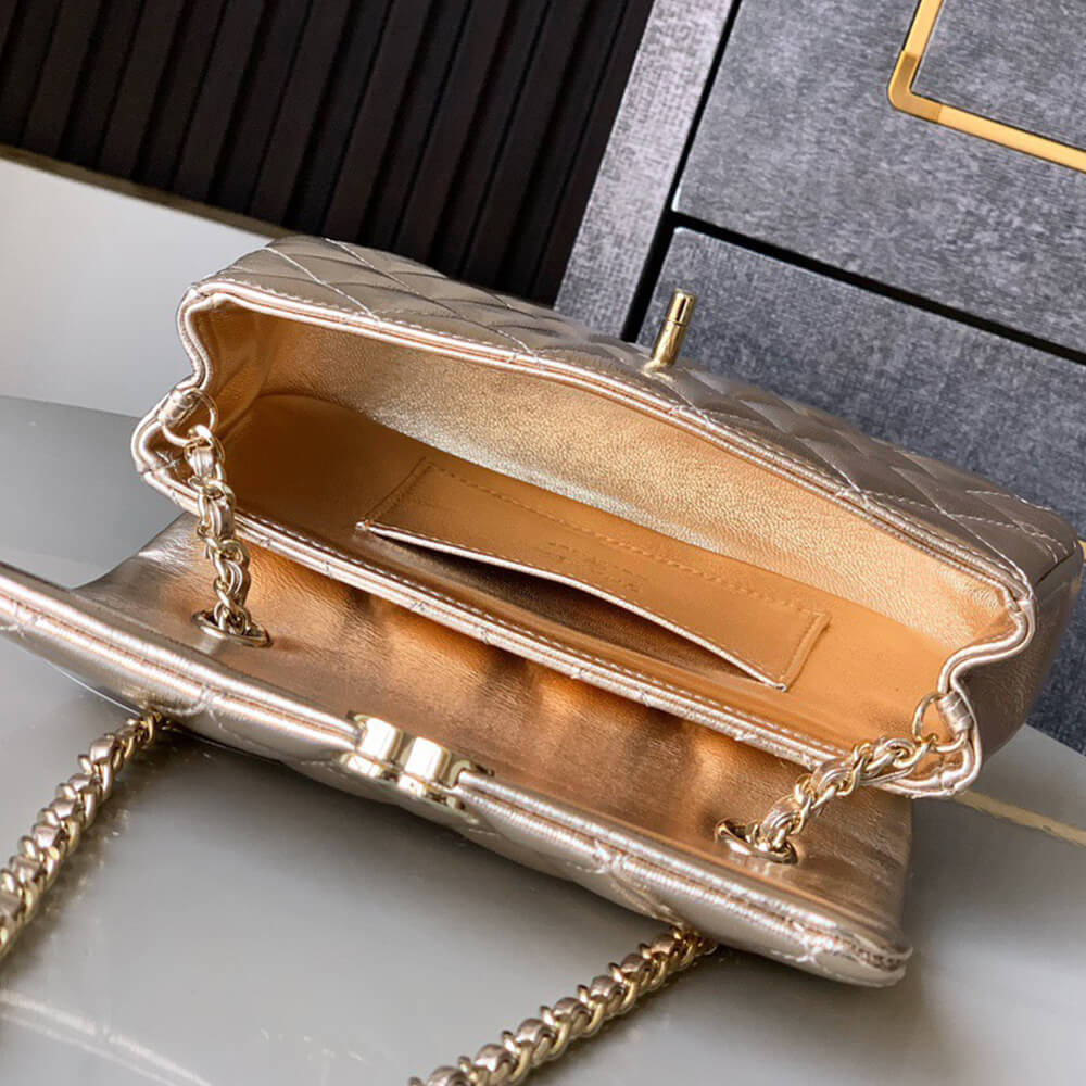 Chanel FLAP PHONE HOLDER WITH CHAIN(HIGH-END GRADE) - Top Club