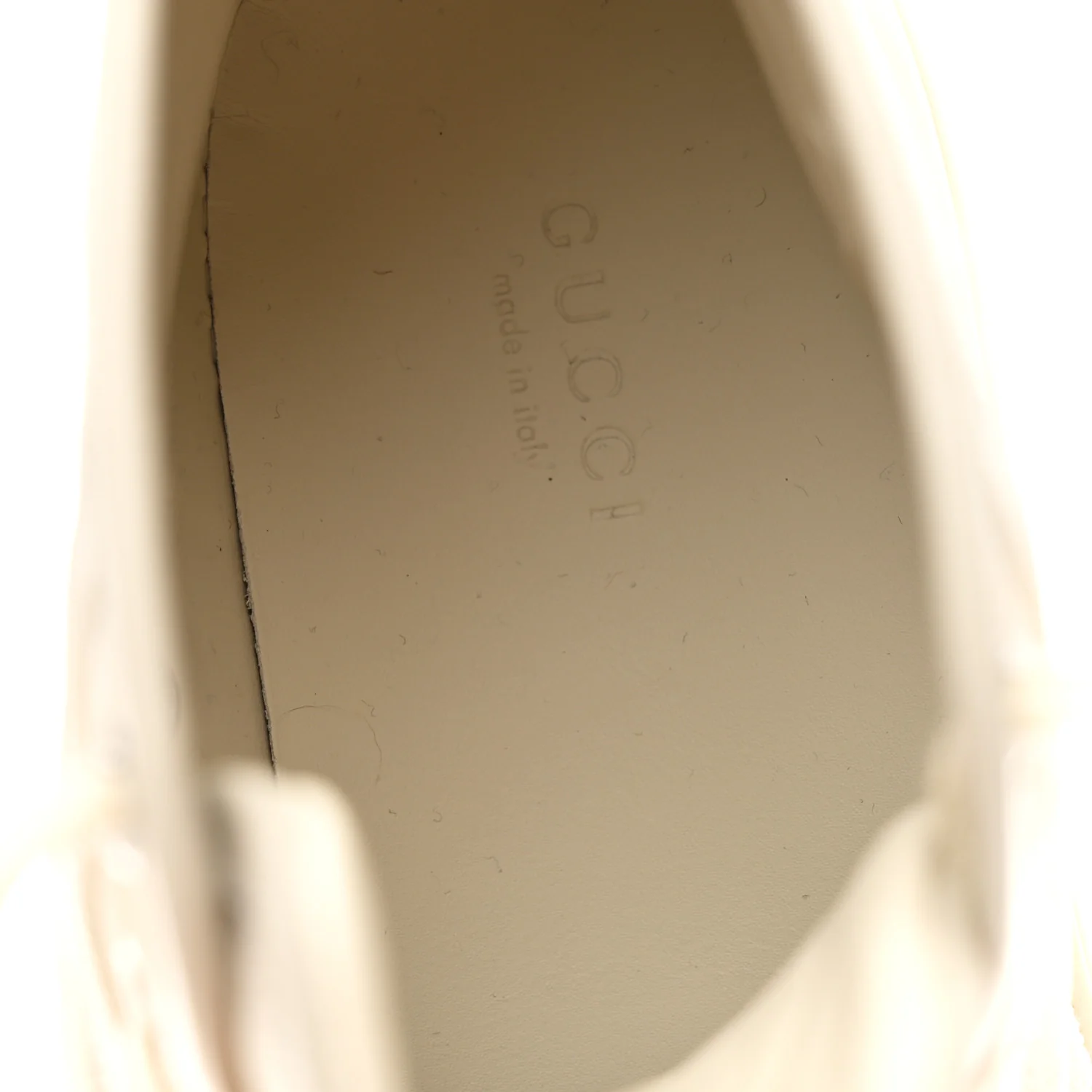 Washed Cotton GG Monogram Calfskin Womens High Top Sneakers 39 White Mystic White Great White - Top Club