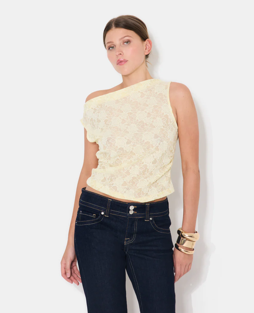 Pimkie Top sans manches effet jacquard motif fleurs