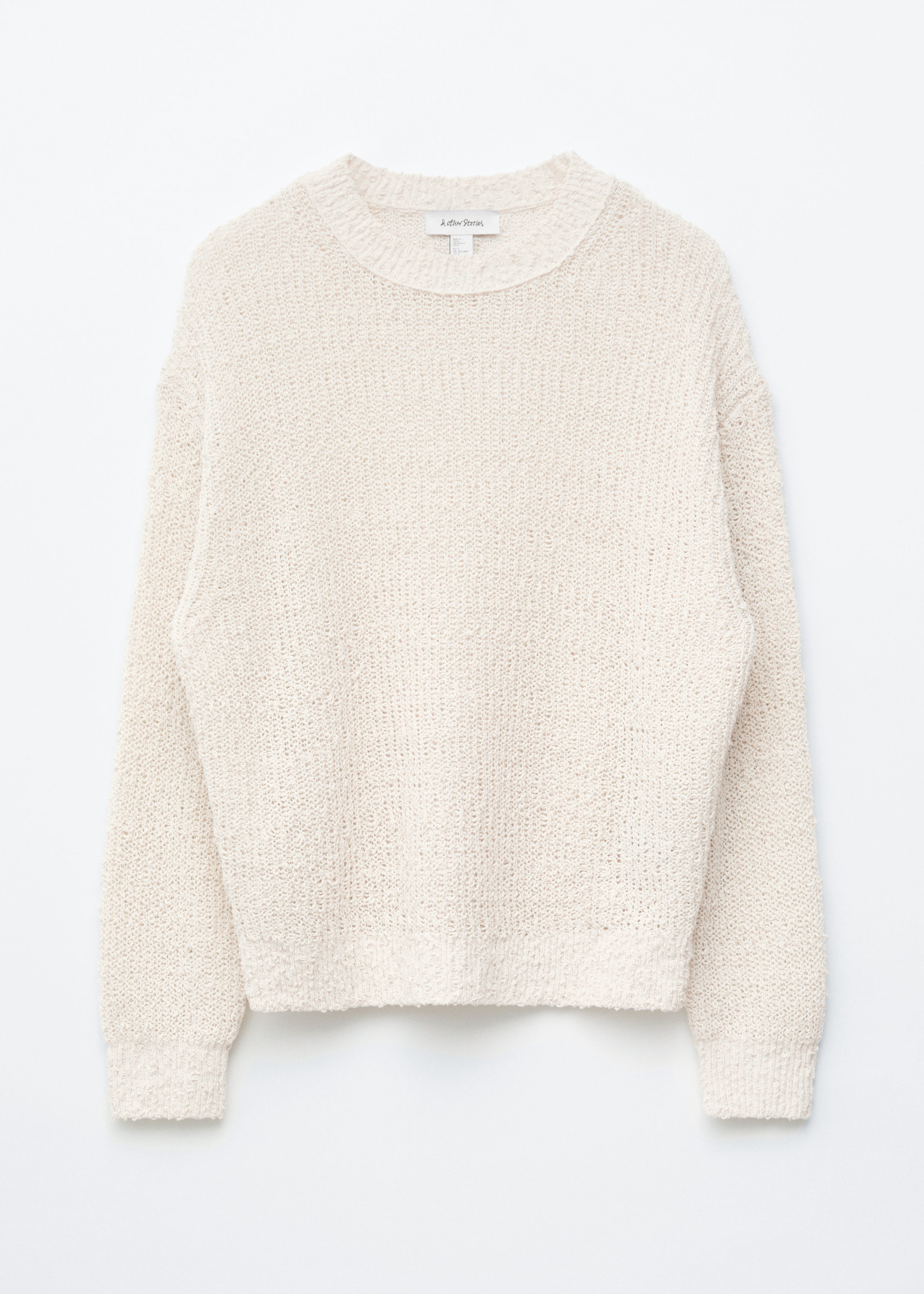 & Other Stories SILK-COTTON KNIT JUMPER