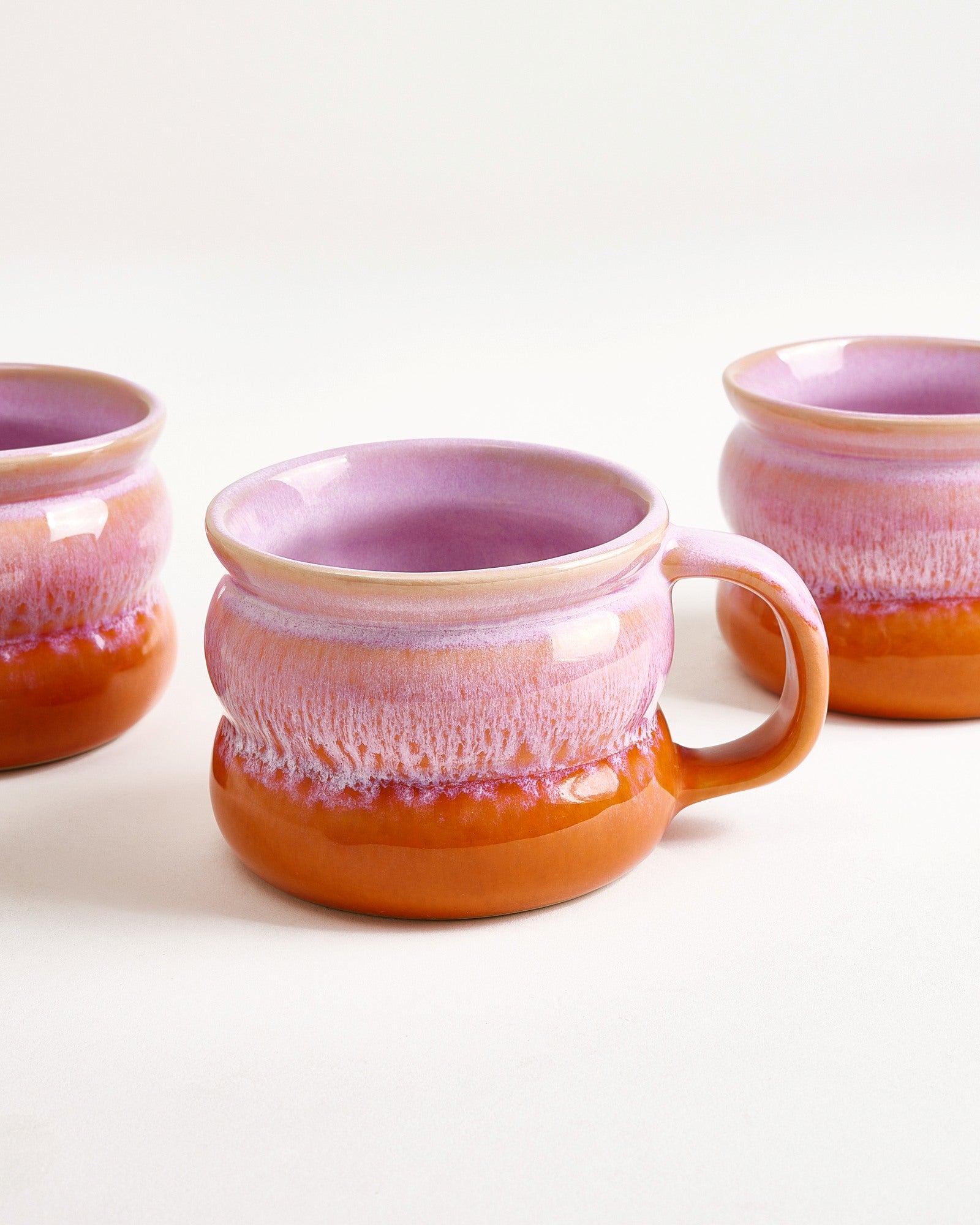 Ombra Tasse klein bubble rosa orange 6er-Set