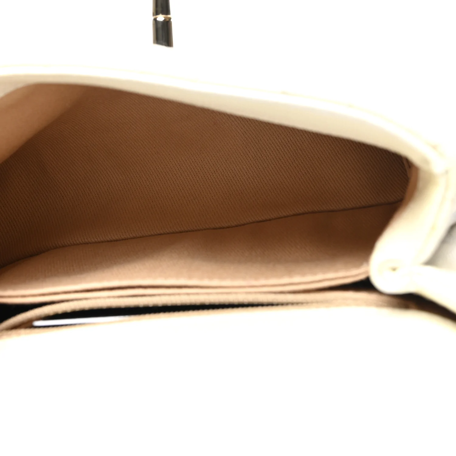Iridescent Caviar Quilted Extra Mini Coco Handle Flap White - Top Club