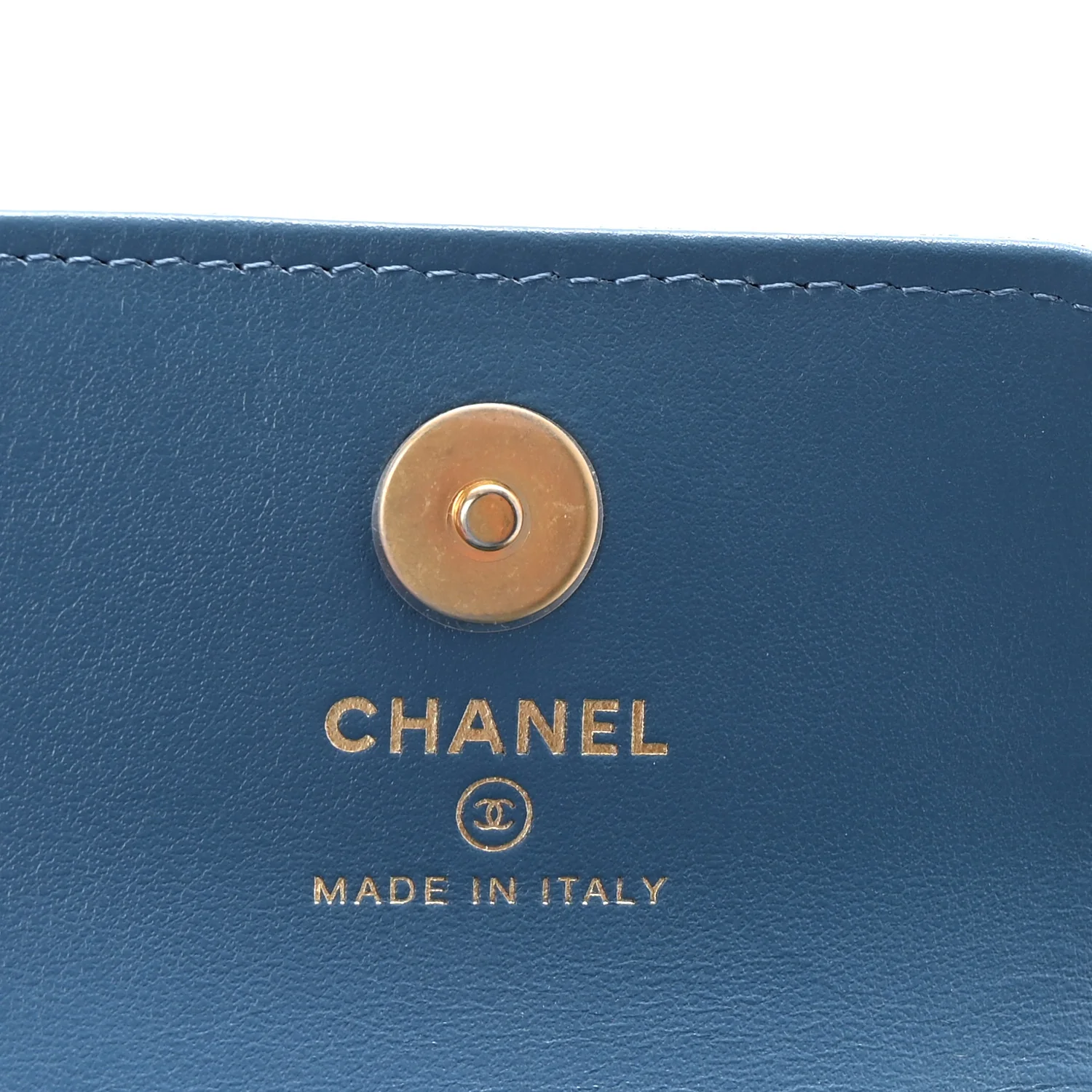 Denim Quilted Flap Mini Crossbody Blue - Top Club