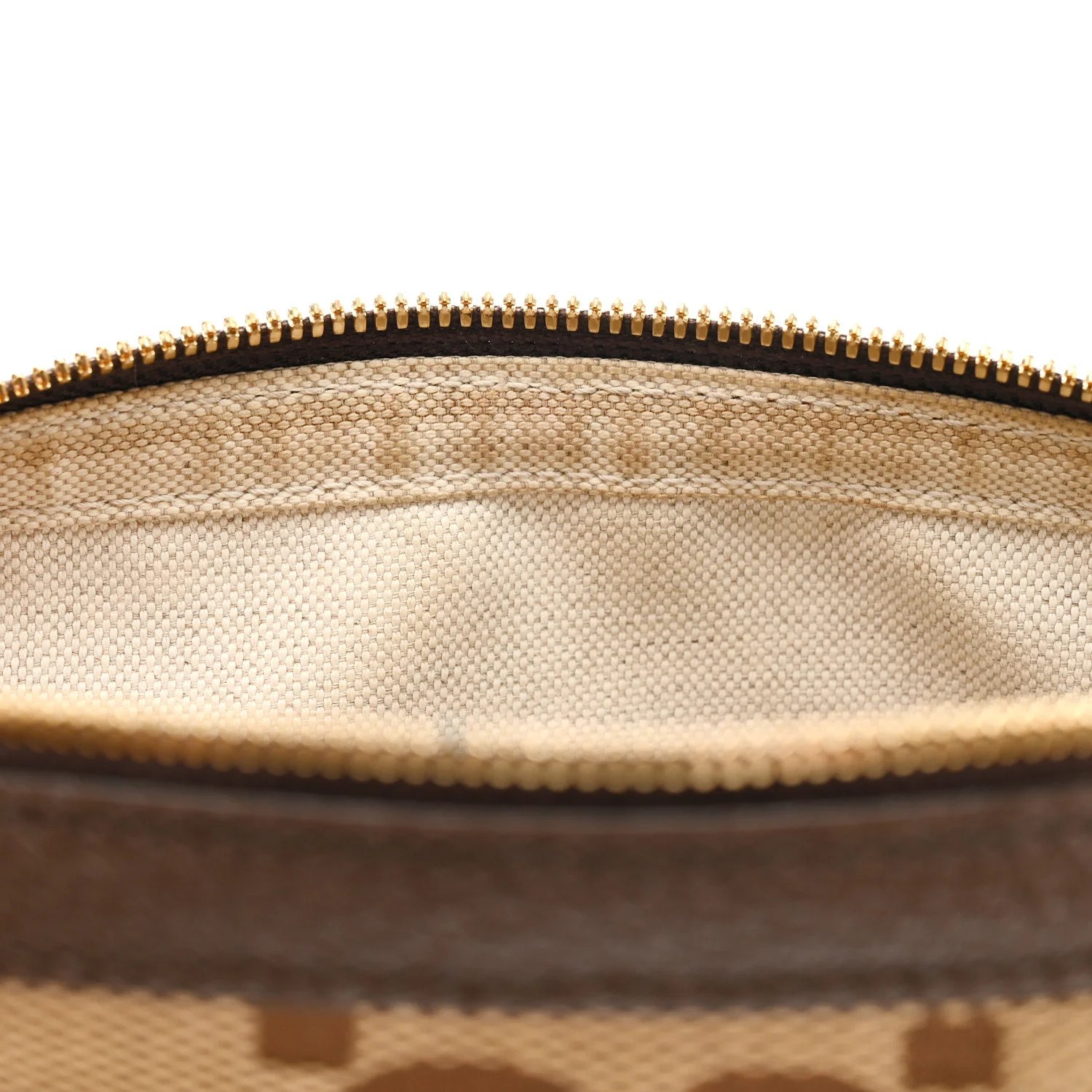 Monogram Jumbo GG Textured Dollar Calfskin Web Messenger Shoulder Bag Camel Ebony New Acero - Top Club
