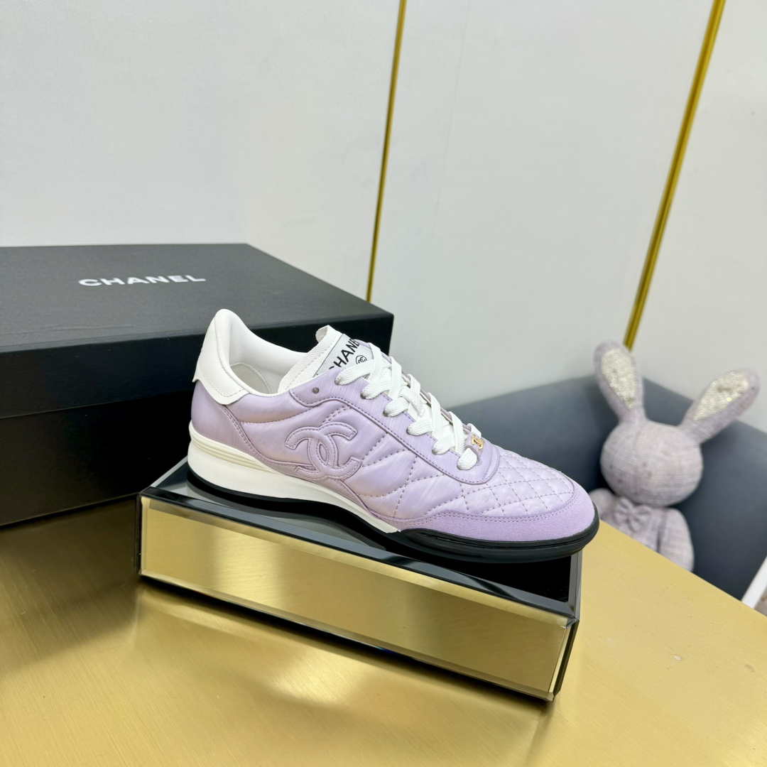 Chanel G45839 Women 24B Trainers Shiny Calfskin Calfskin   Suede Calfskin C91255 - Sneaker Replica Workshop