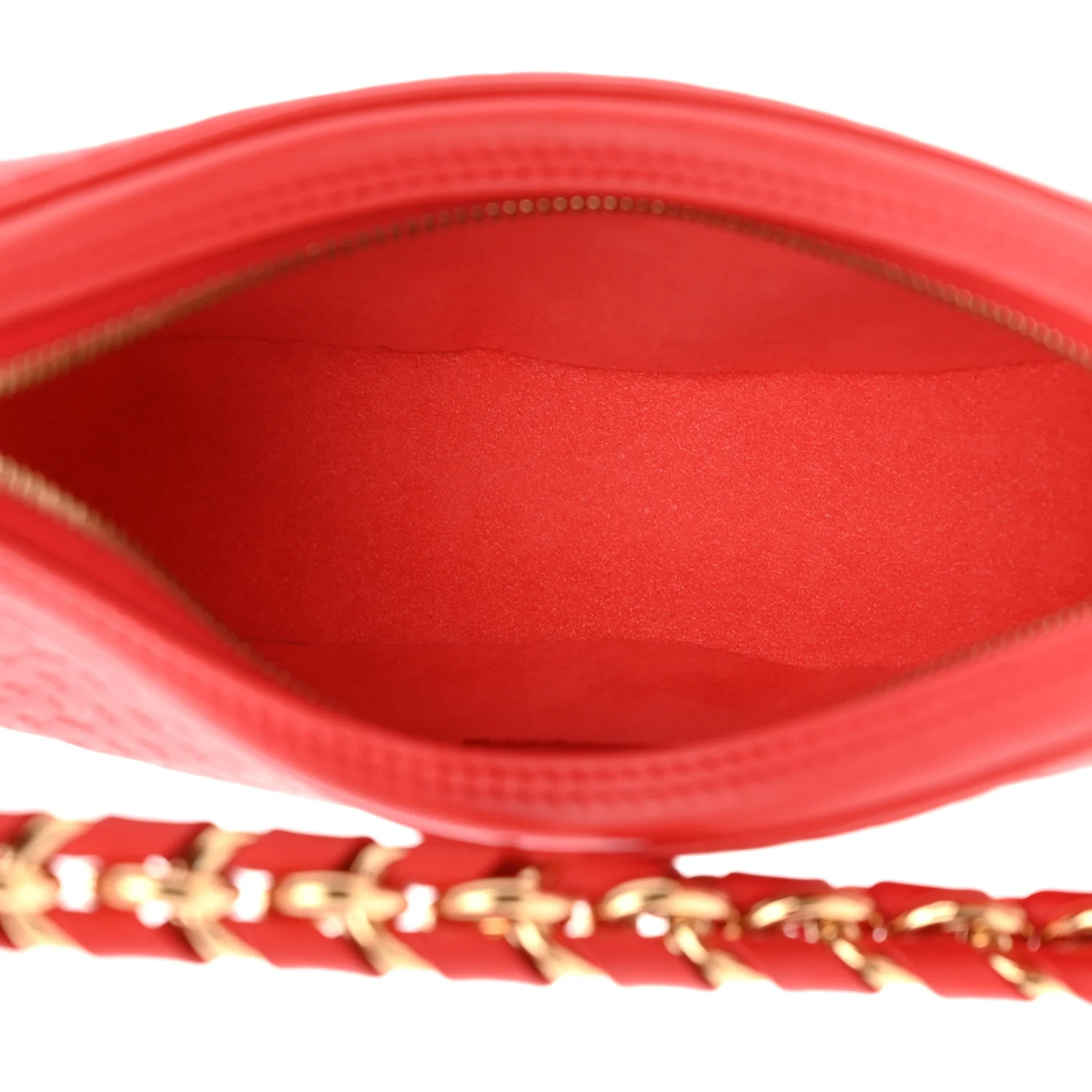 Calfskin Nanogram Embossed Loop PM Rouge - Top Club