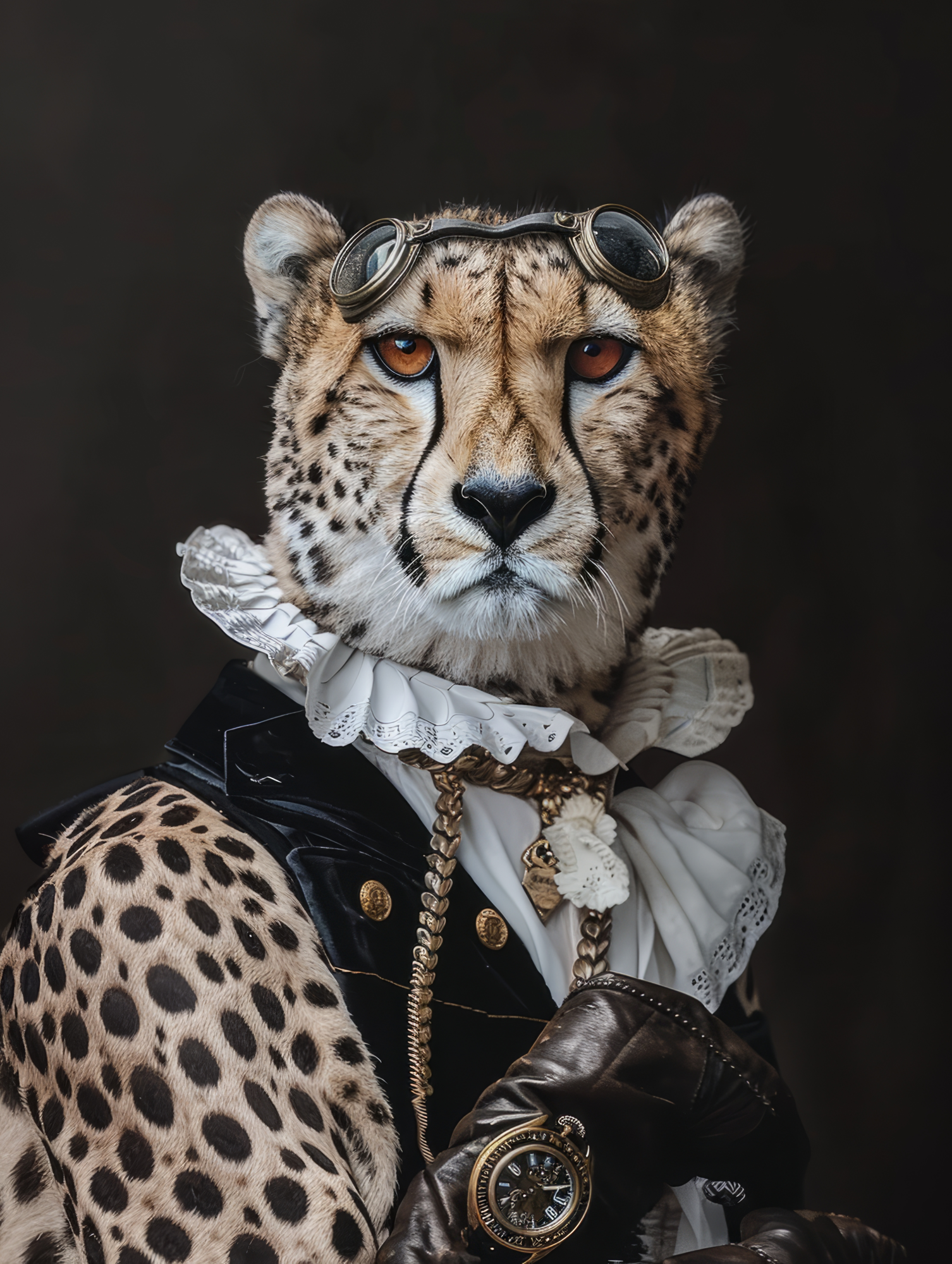 Canvas schilderij van een Cheetah 100x200 cm