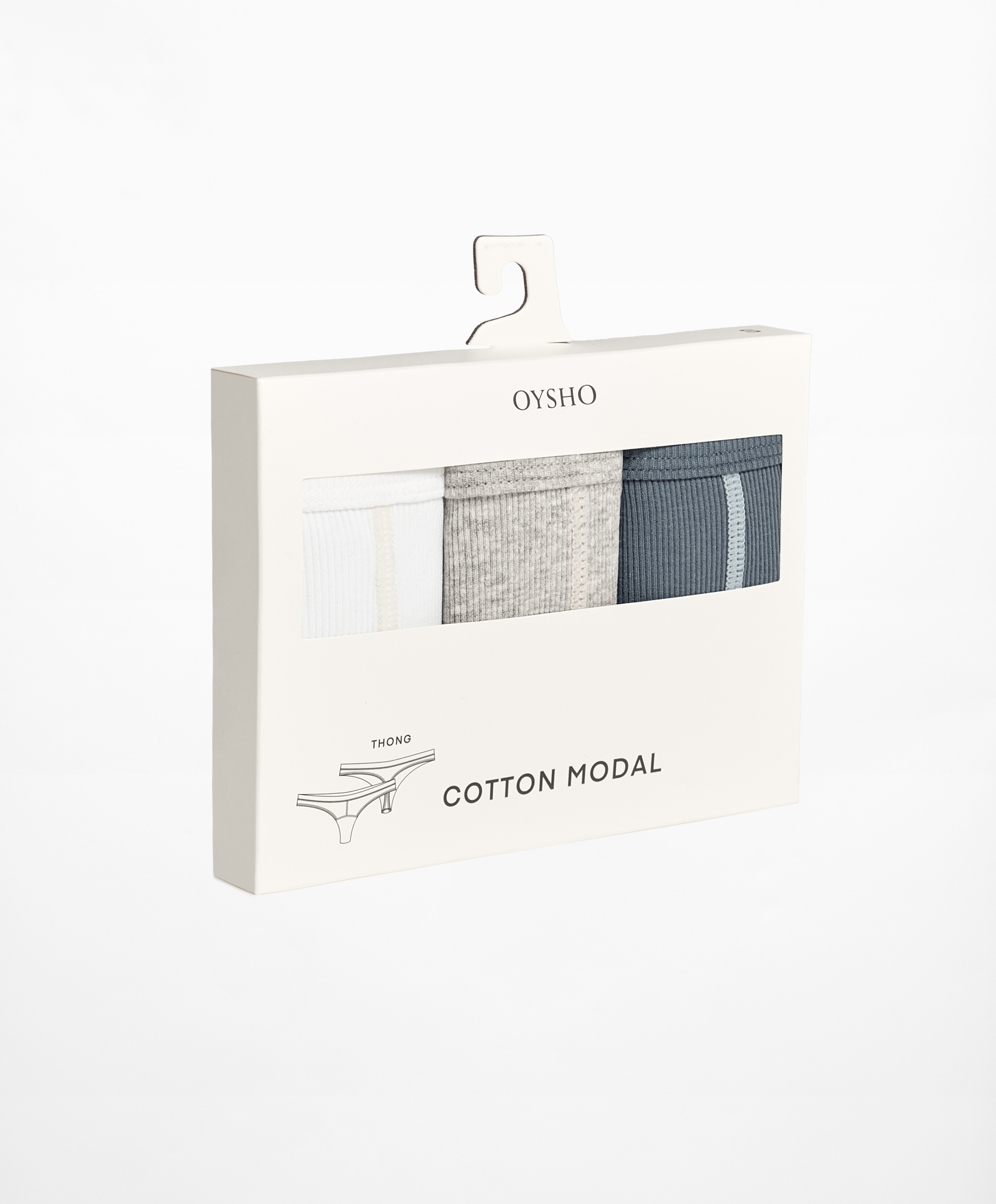 OYSHO 3 rib thongs