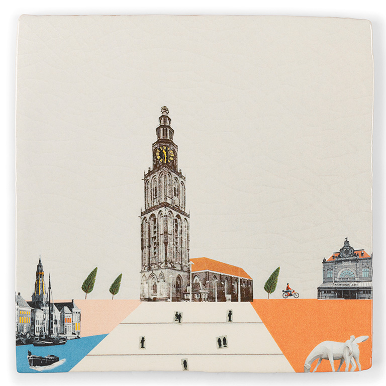 Wandtegel Groningse stadjers M