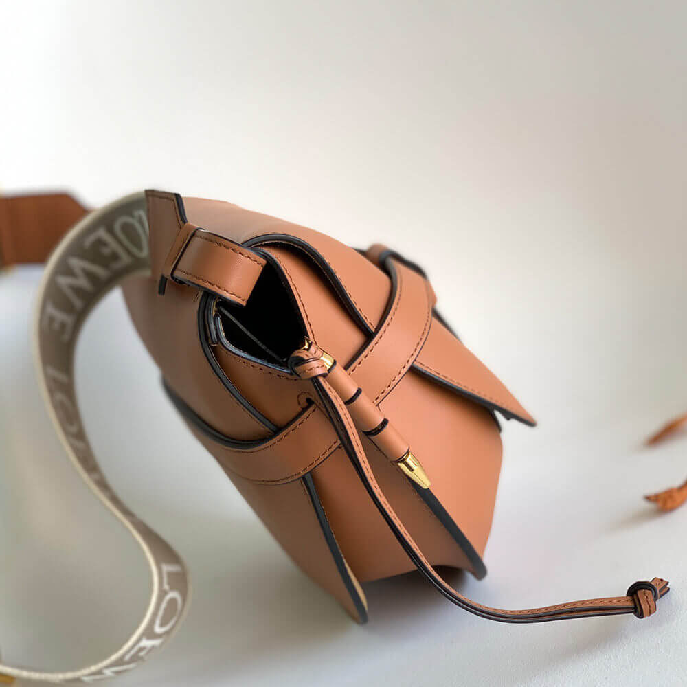 Small Gate Dual bag in soft calfskin and jacquard(HIGH-END Grade) - Top Club